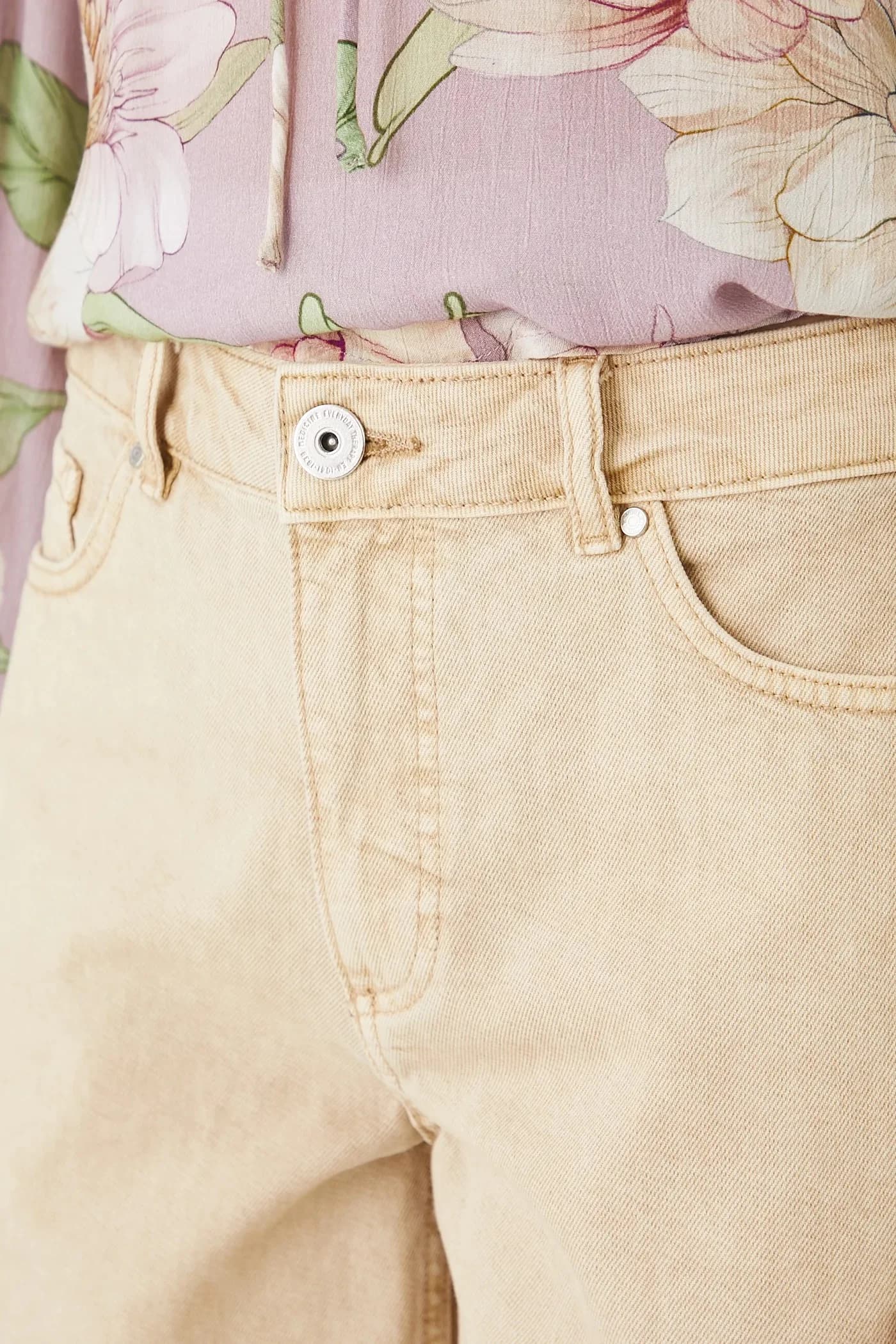 Хлопковые джинсовые шорты - фото 5