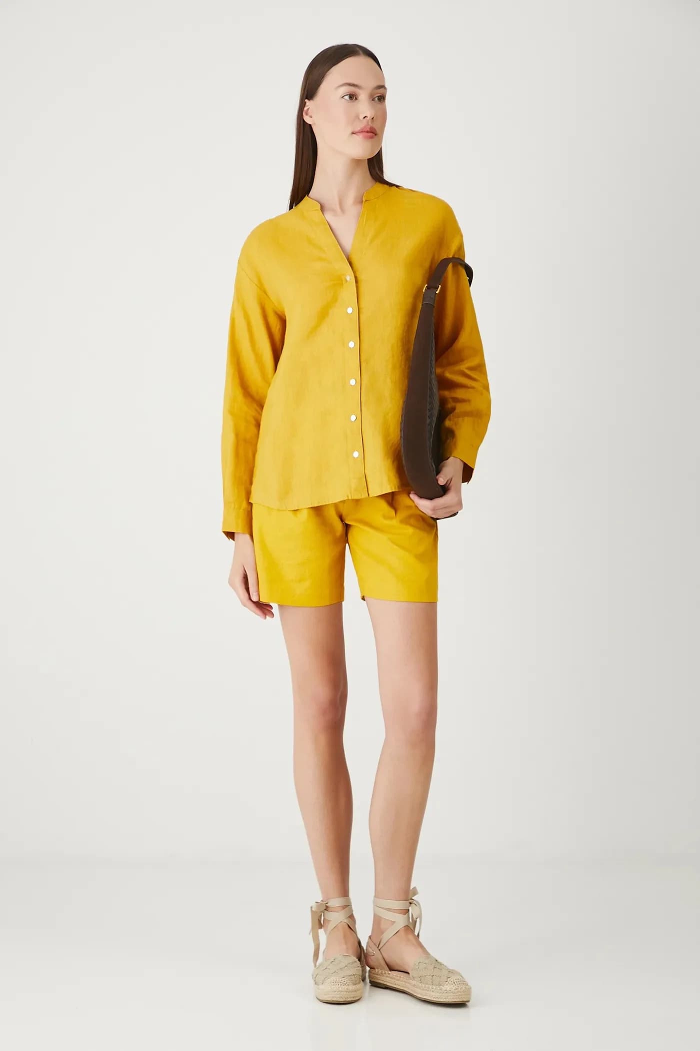 Льняные шорты - фото 2