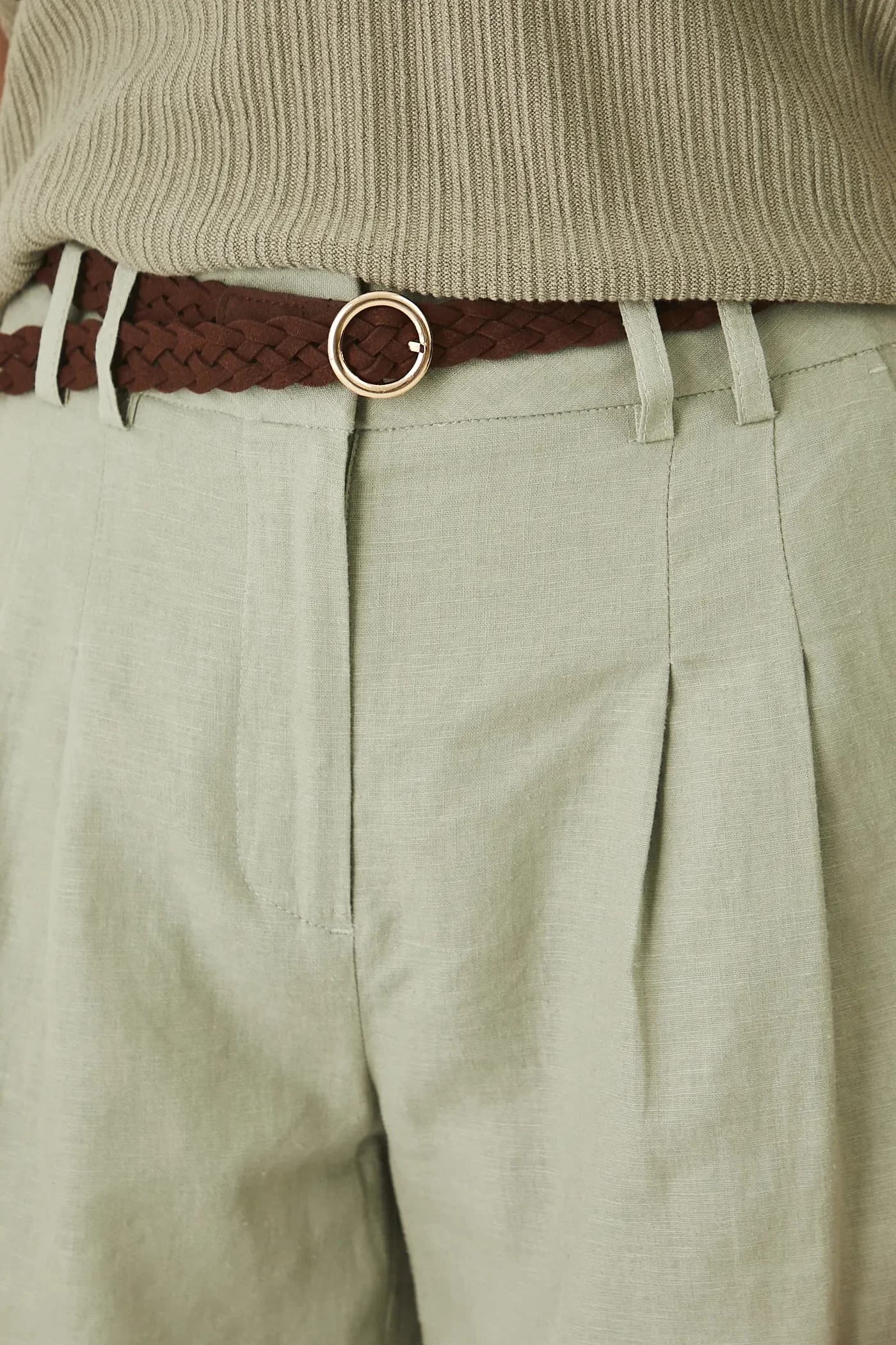 Льняные шорты - фото 4