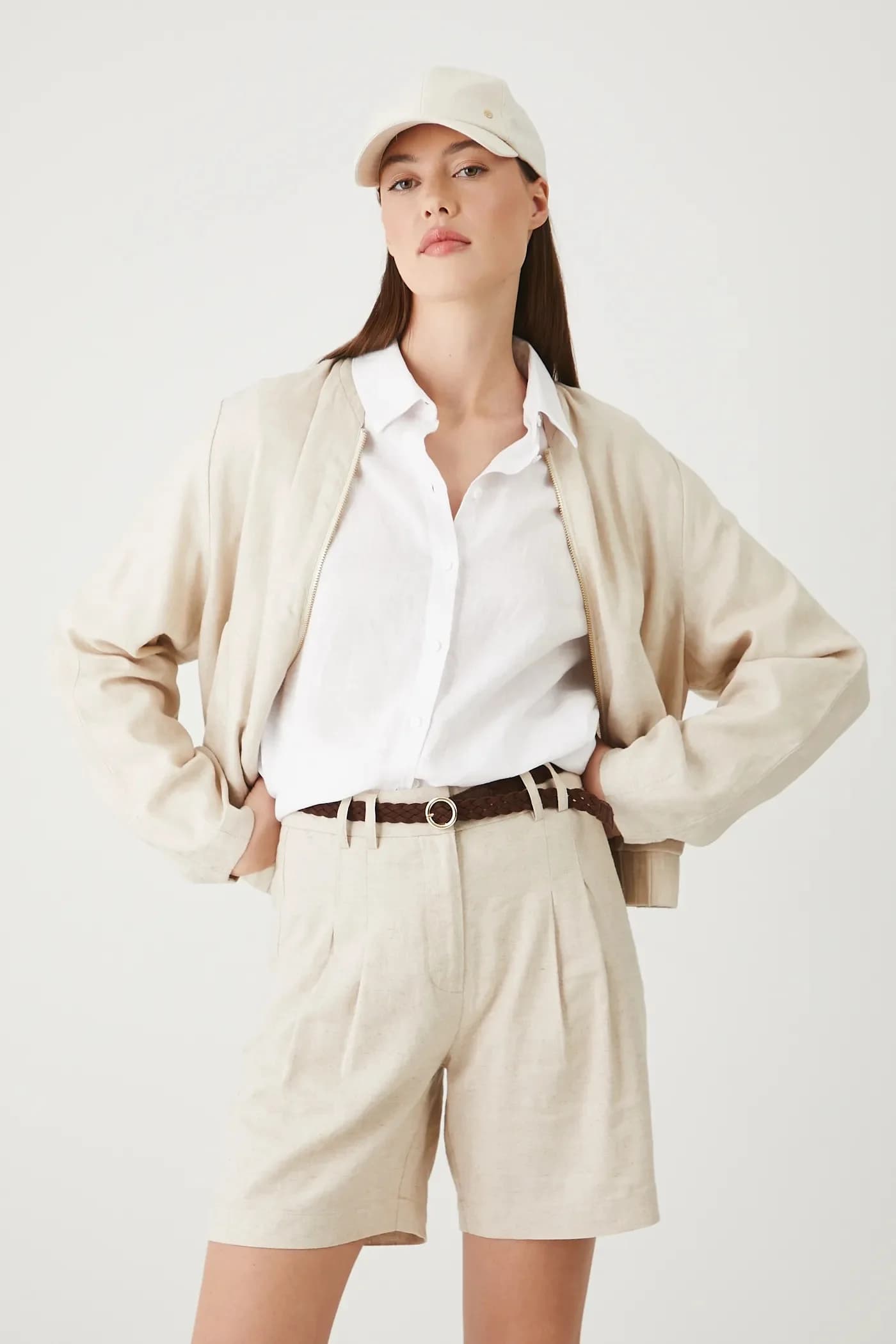 Льняные шорты