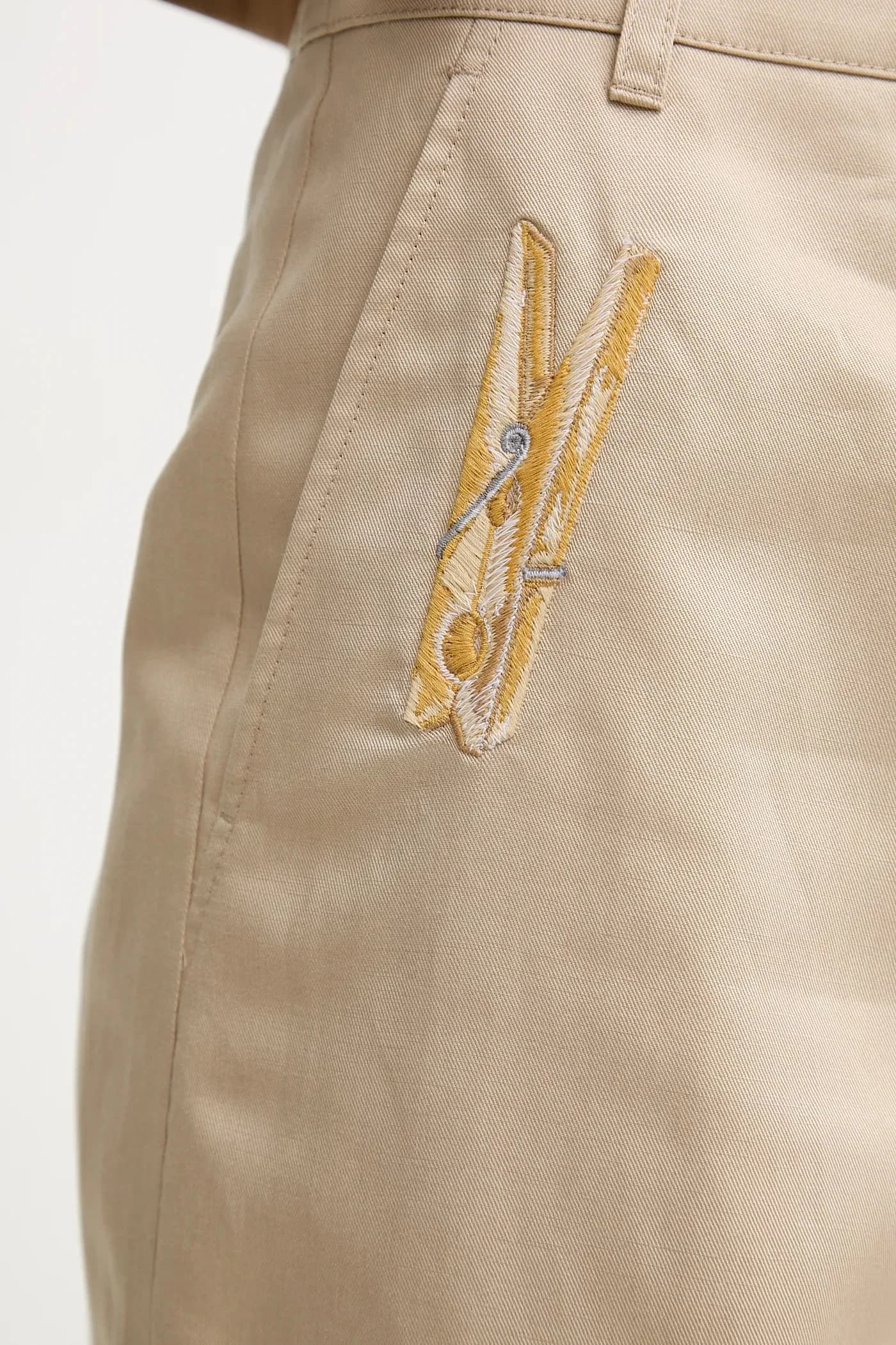 Шорты из смесового льна - фото 4