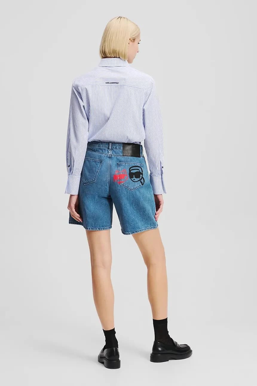 Джинсовые шорты IKON из хлопка - фото 2