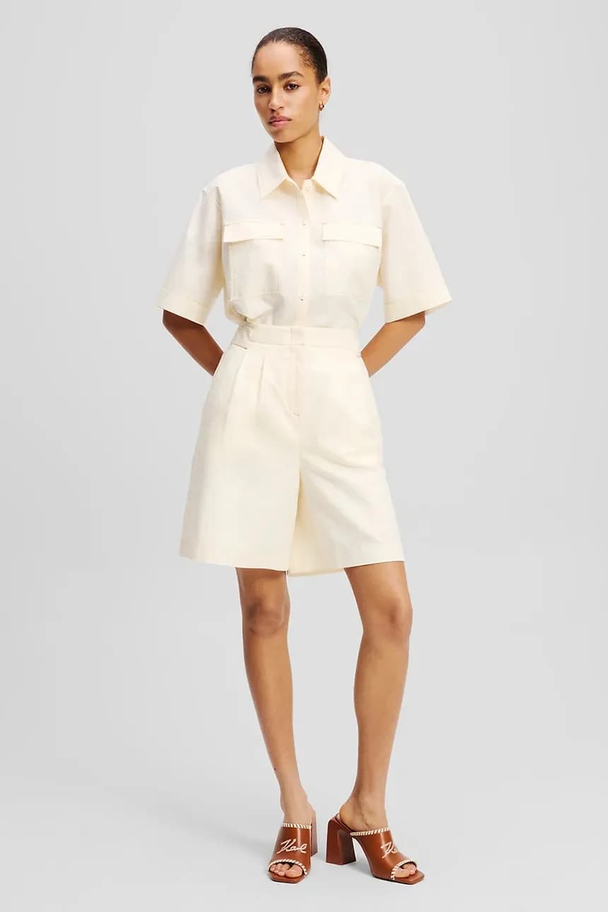 Льняные шорты