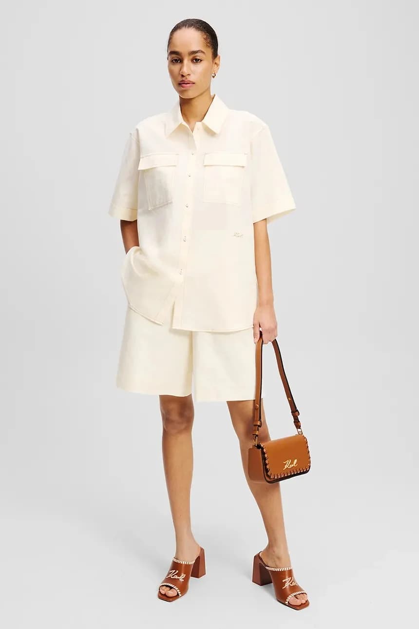 Льняные шорты - фото 4