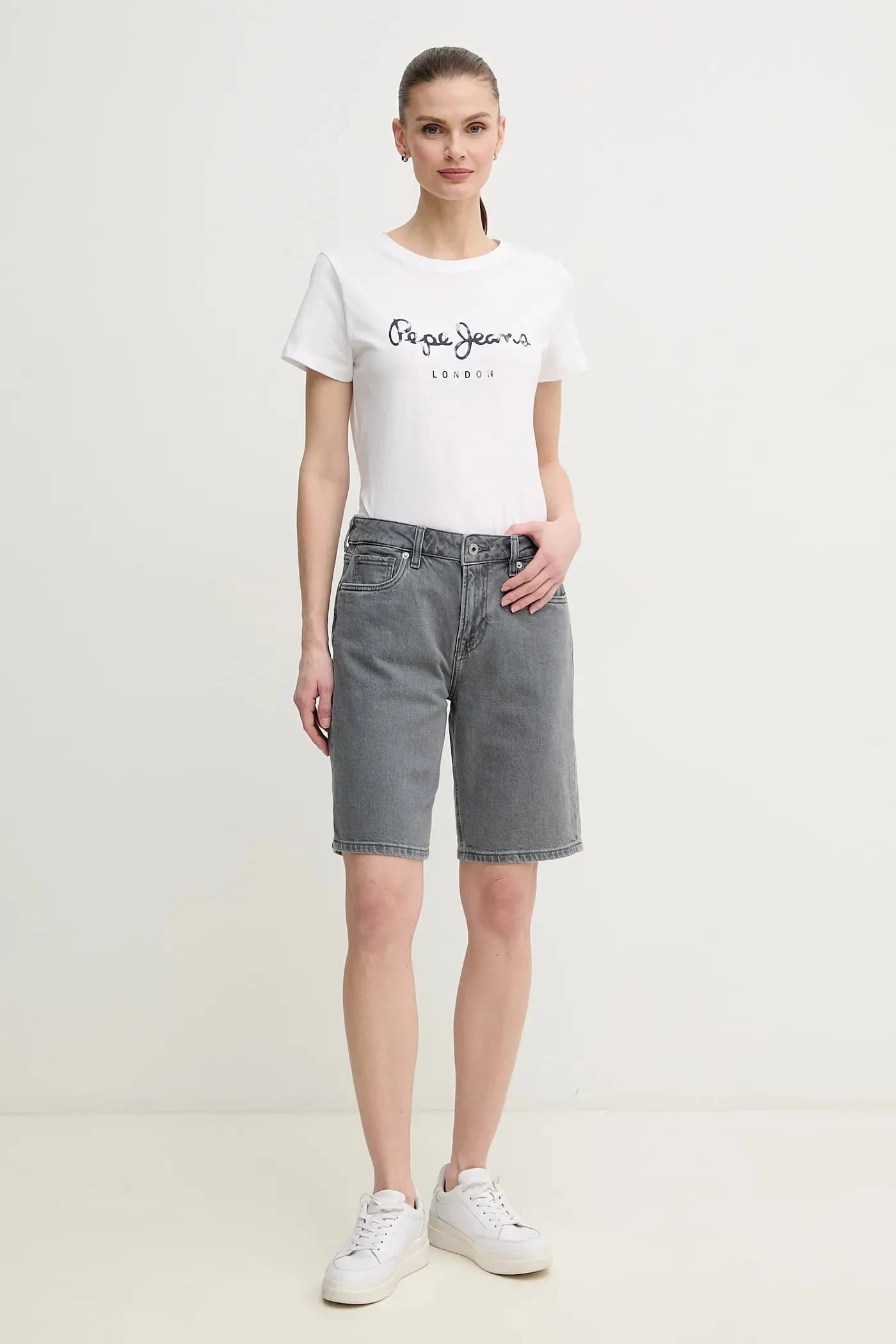 Джинсовые шорты BERMUDA SHORT HW - фото 2