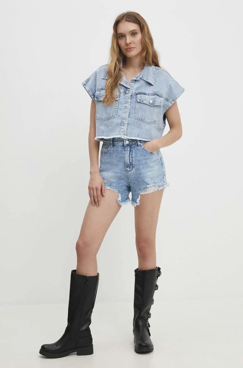 Джинсовые шорты - фото 2