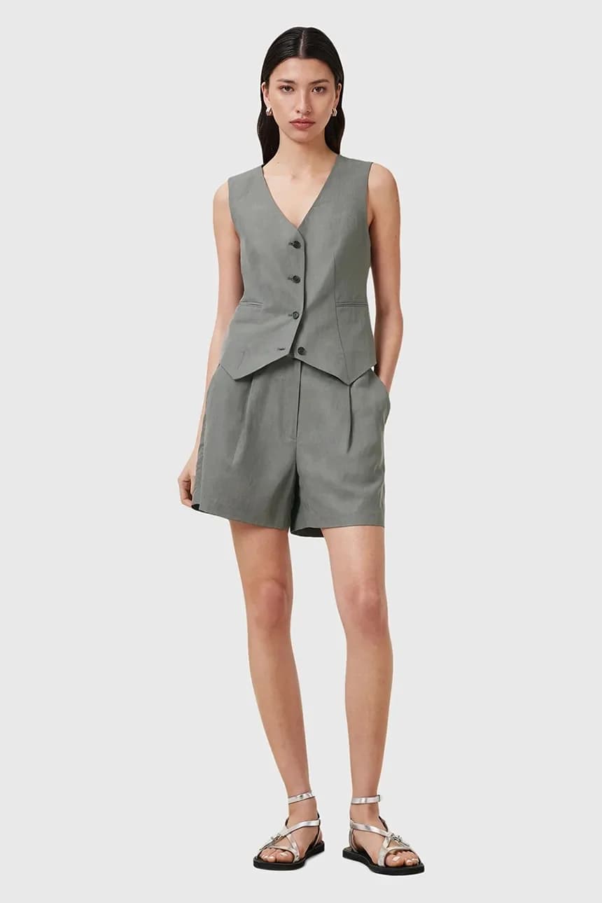 AVERIE шорты из смесового льна