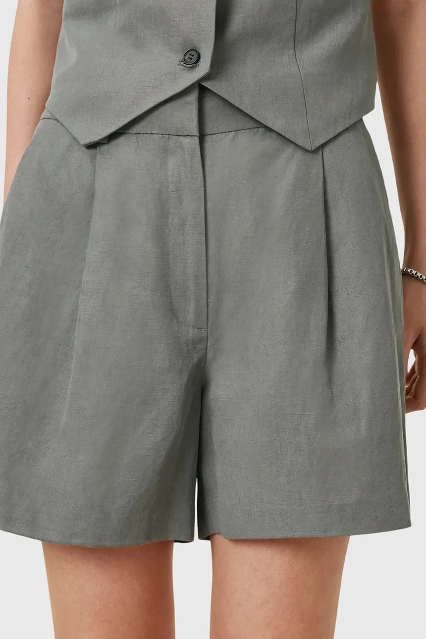 AVERIE шорты из смесового льна - фото 3
