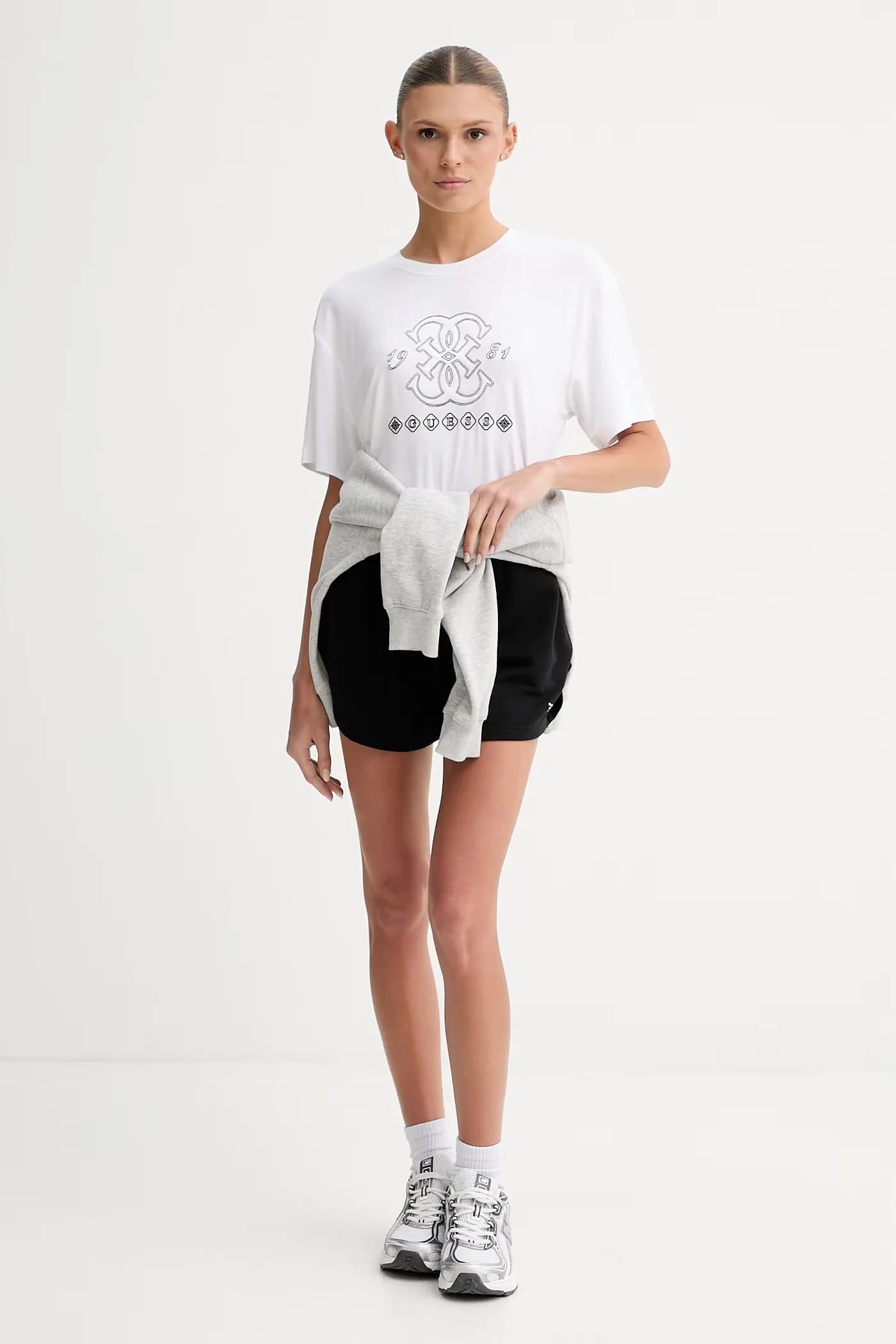 СЕРЕБРЯНЫЕ женские спортивные штаны - фото 2