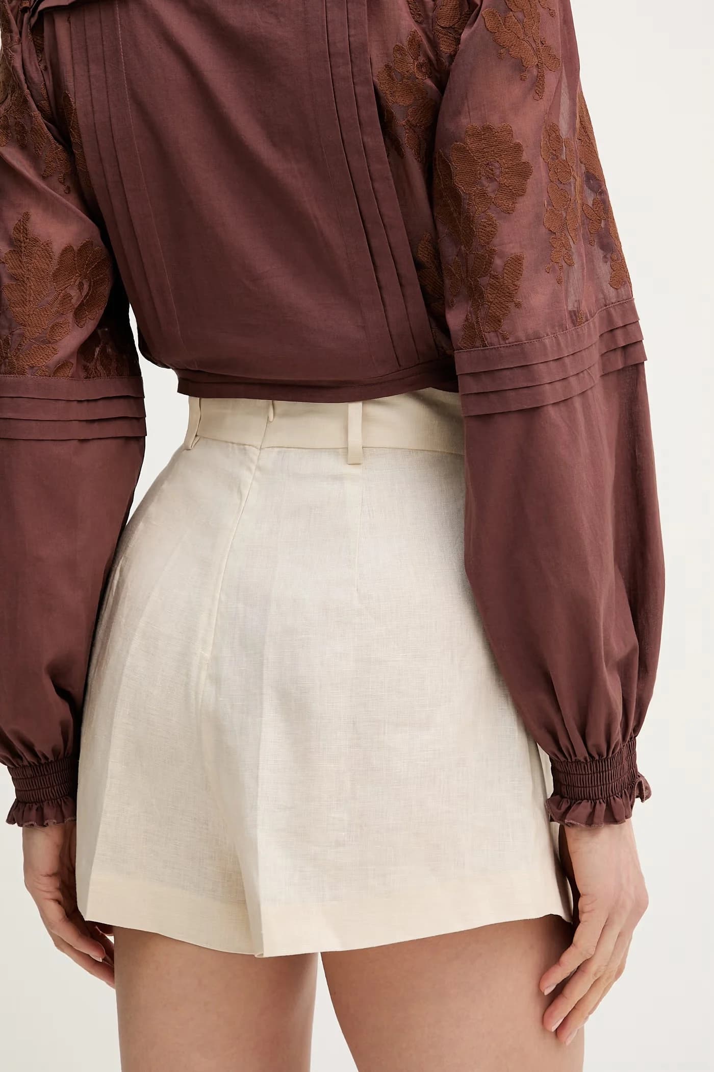 POSANE элегантные женские льняные шорты - фото 3