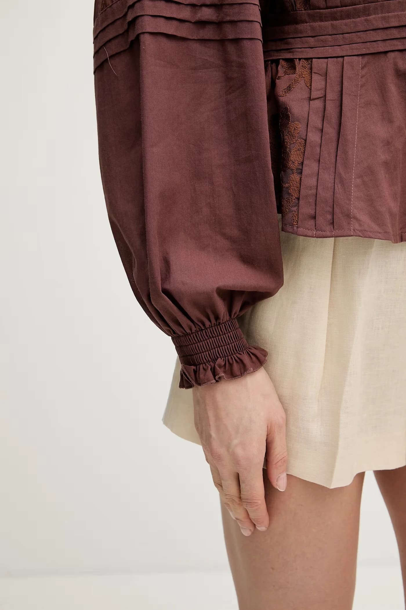 POSANE элегантные женские льняные шорты - фото 4