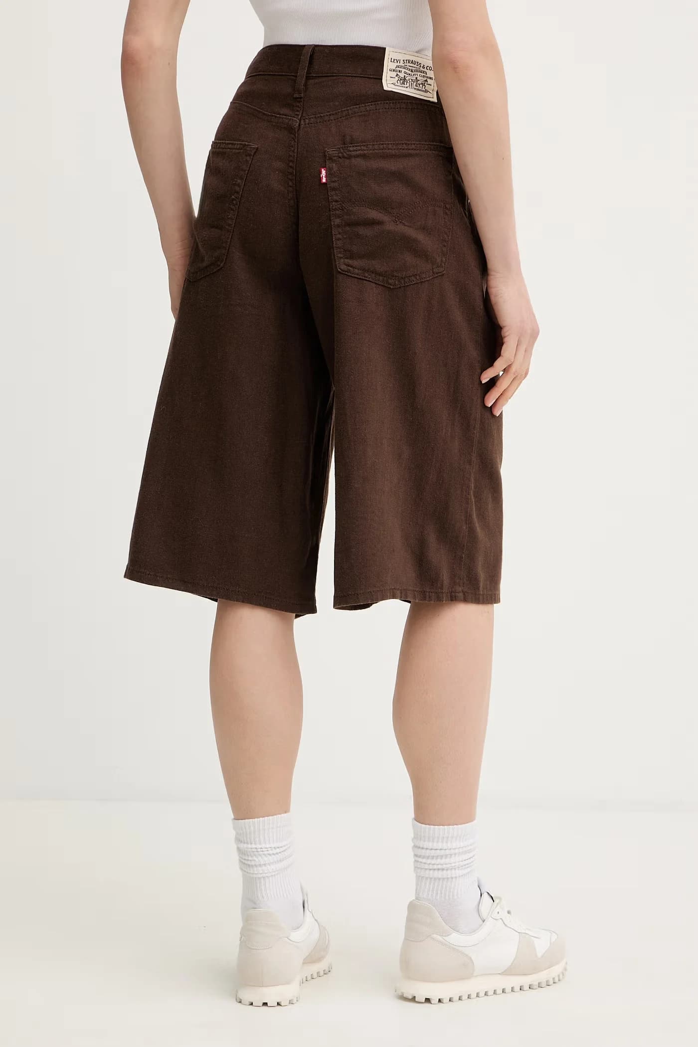 SUPER BAGGY LONG женские льняные шорты - фото 3