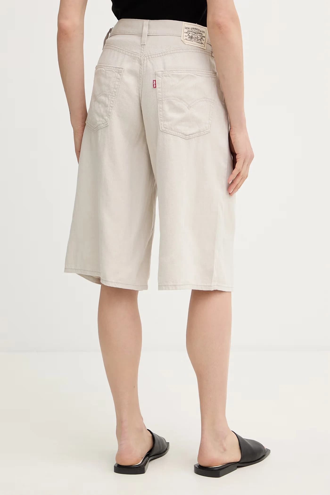 SUPER BAGGY LONG женские льняные шорты - фото 3