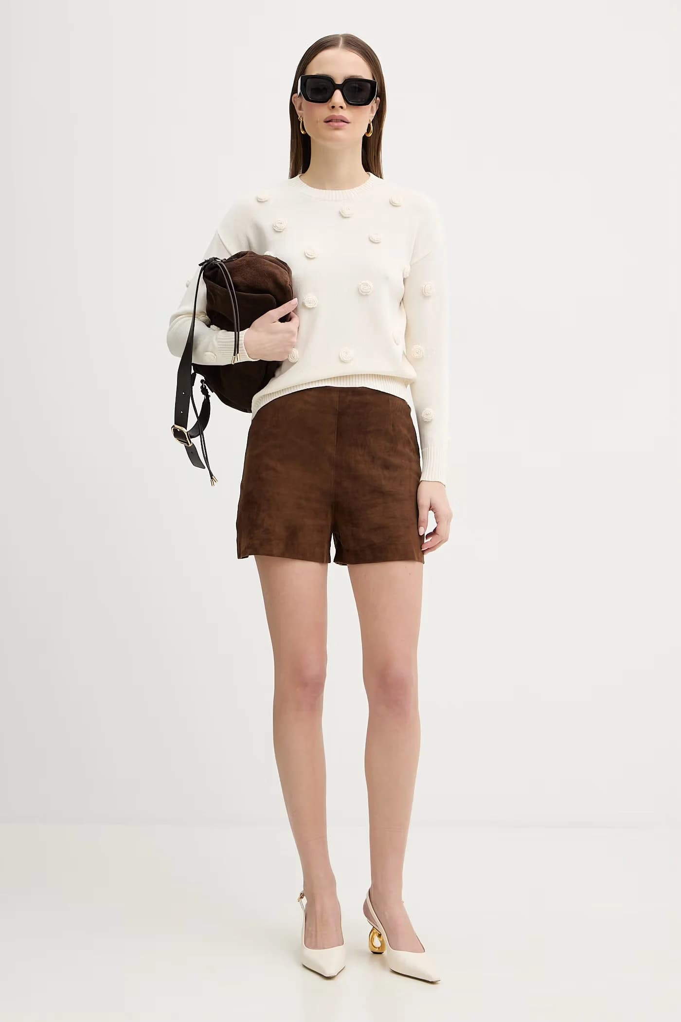 SPIGA замшевые шорты - фото 2