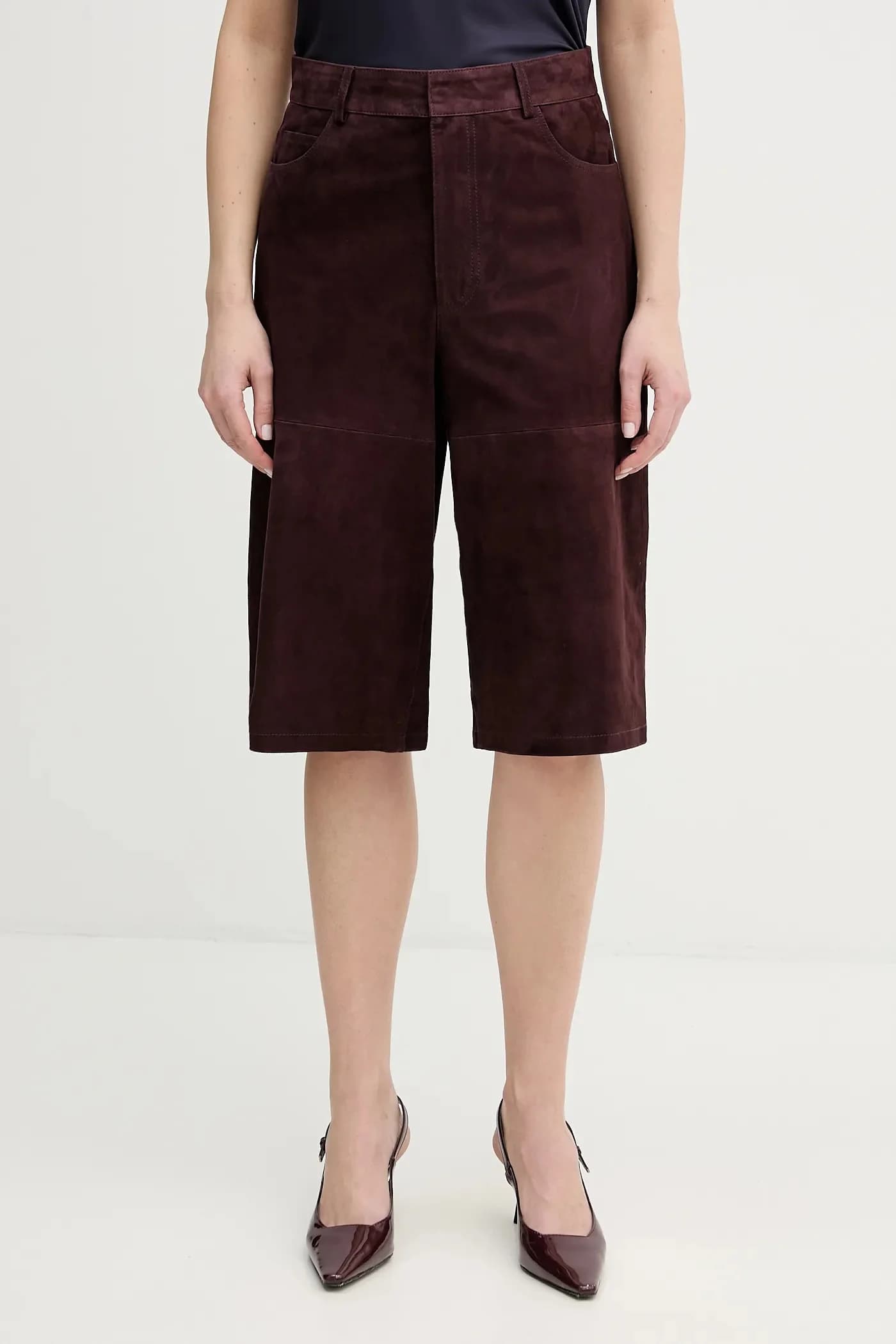 SCOGLIO замшевые шорты