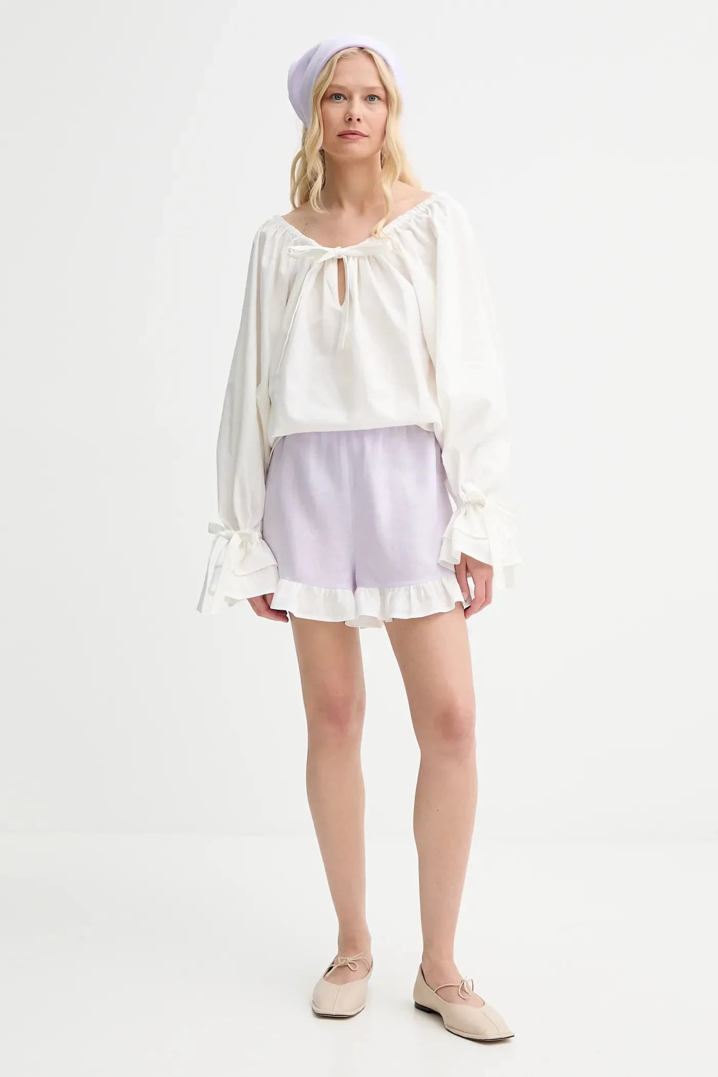 Льняные шорты - фото 2