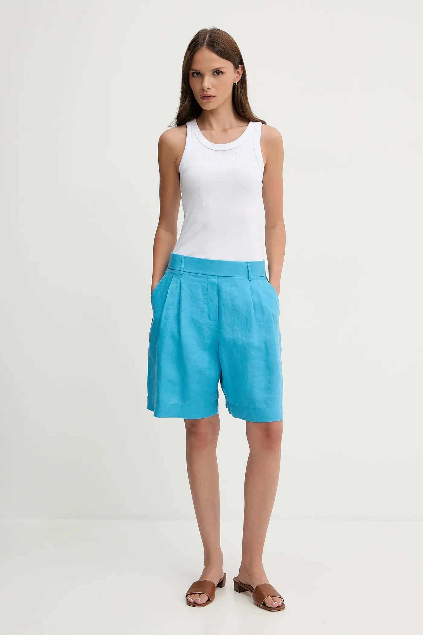Льняные шорты - фото 2