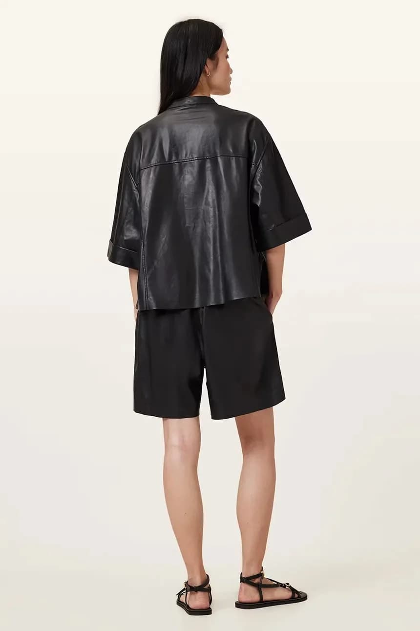 кожаные шорты ARLA - фото 5