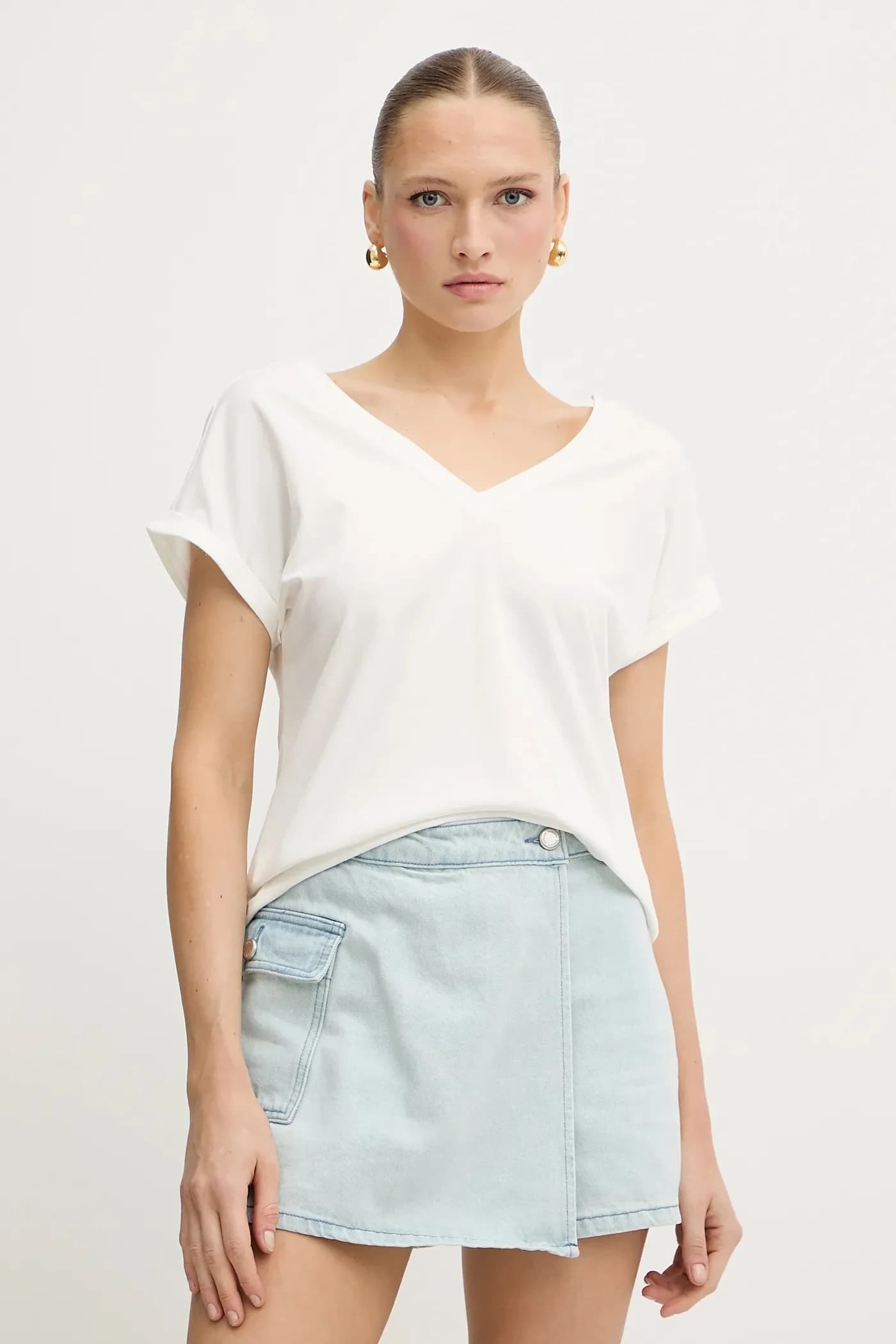 Джинсовая юбка и брюки - фото 4