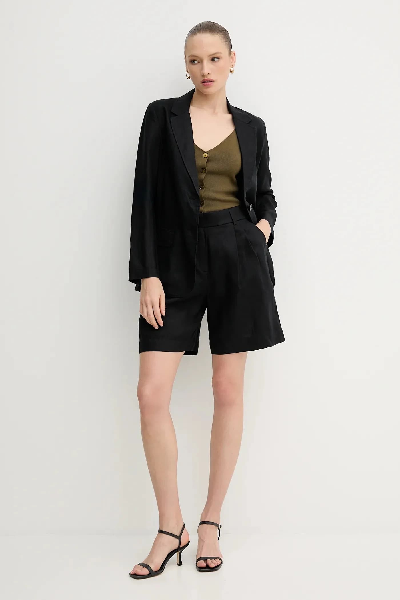 Льняные шорты - фото 2