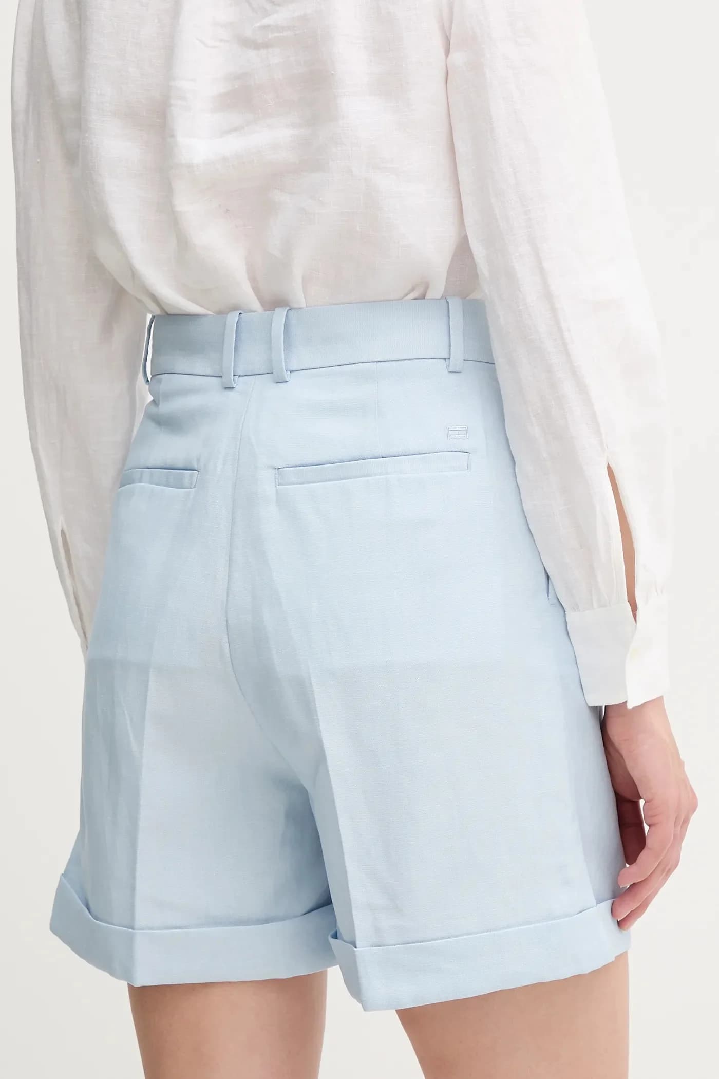 Шорты из смесового льна - фото 3