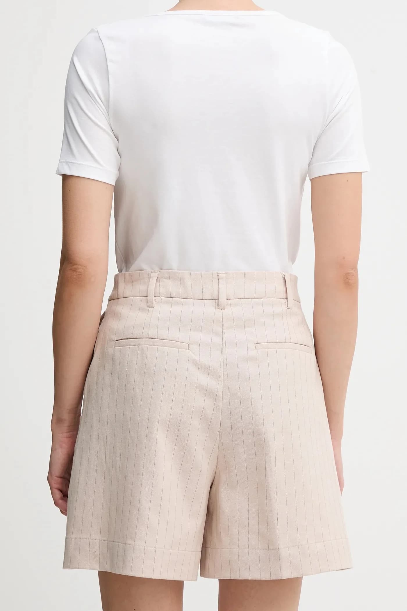 Шорты из смесового льна - фото 3