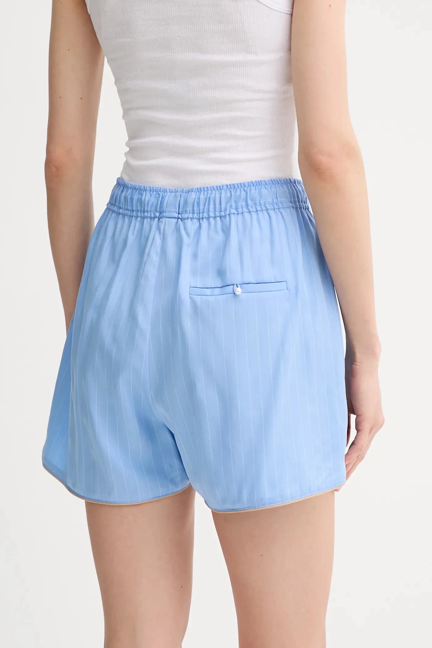 шорты UPPI из смесового льна - фото 3