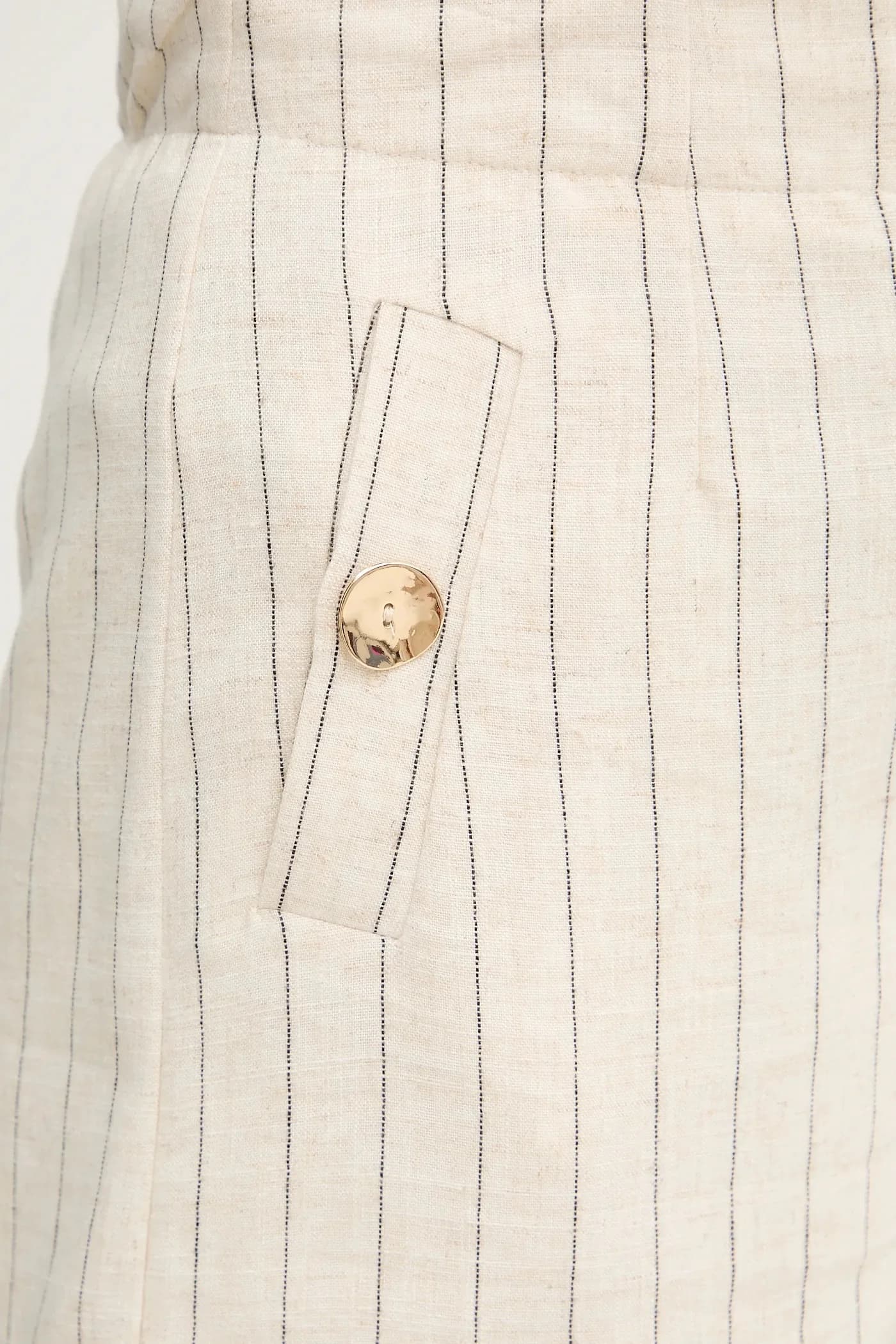 Шорты из смесового льна - фото 4