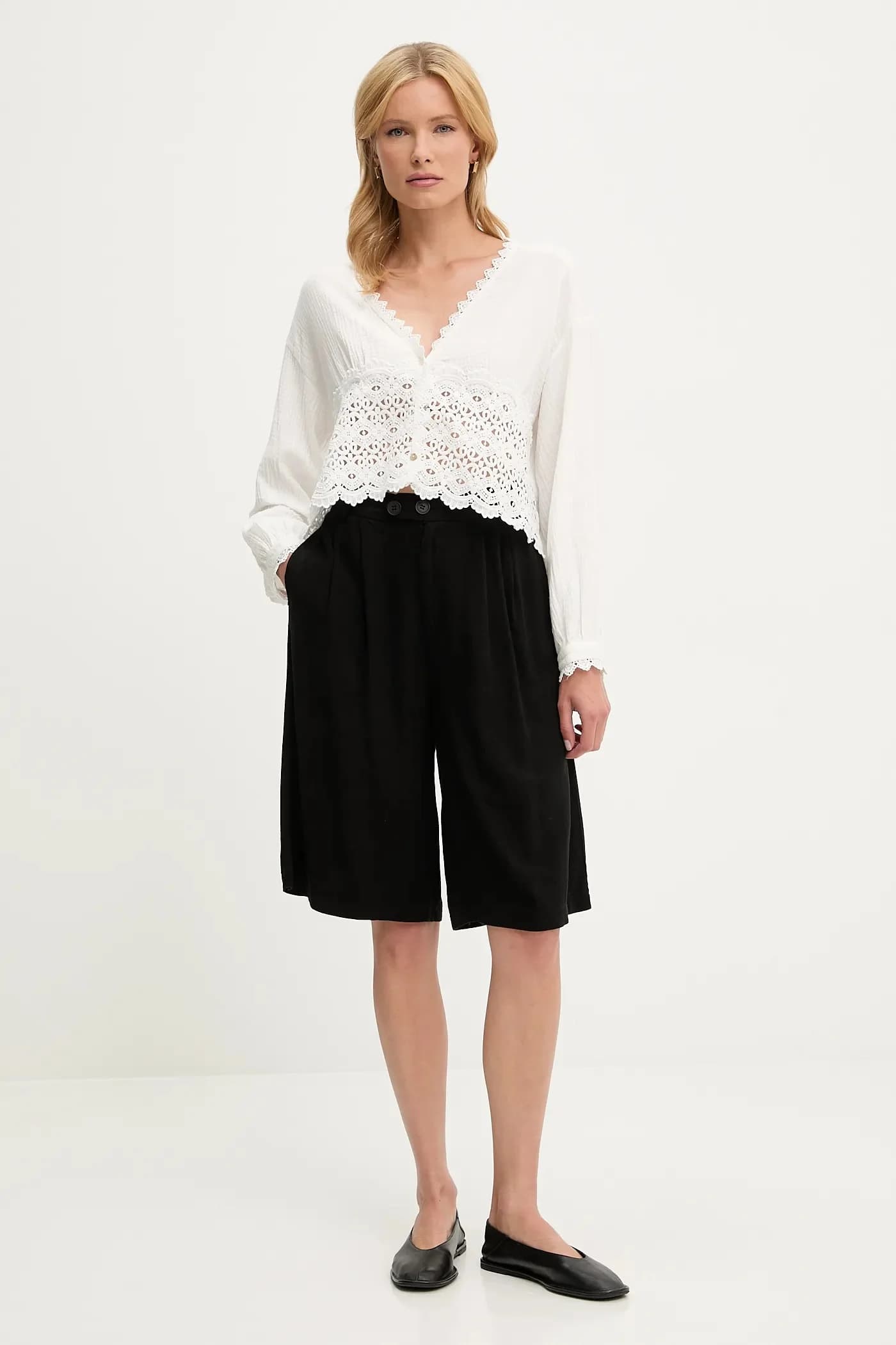 Льняные шорты - фото 2