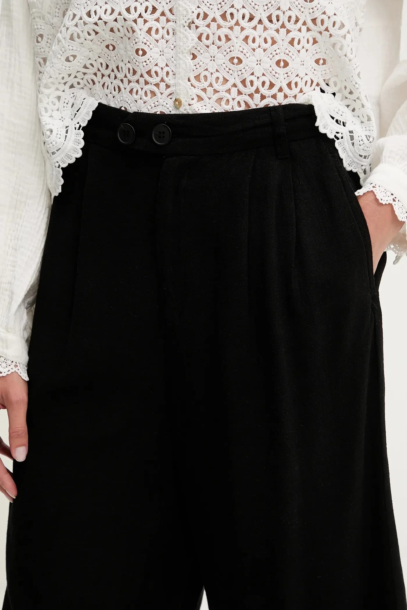 Льняные шорты - фото 4