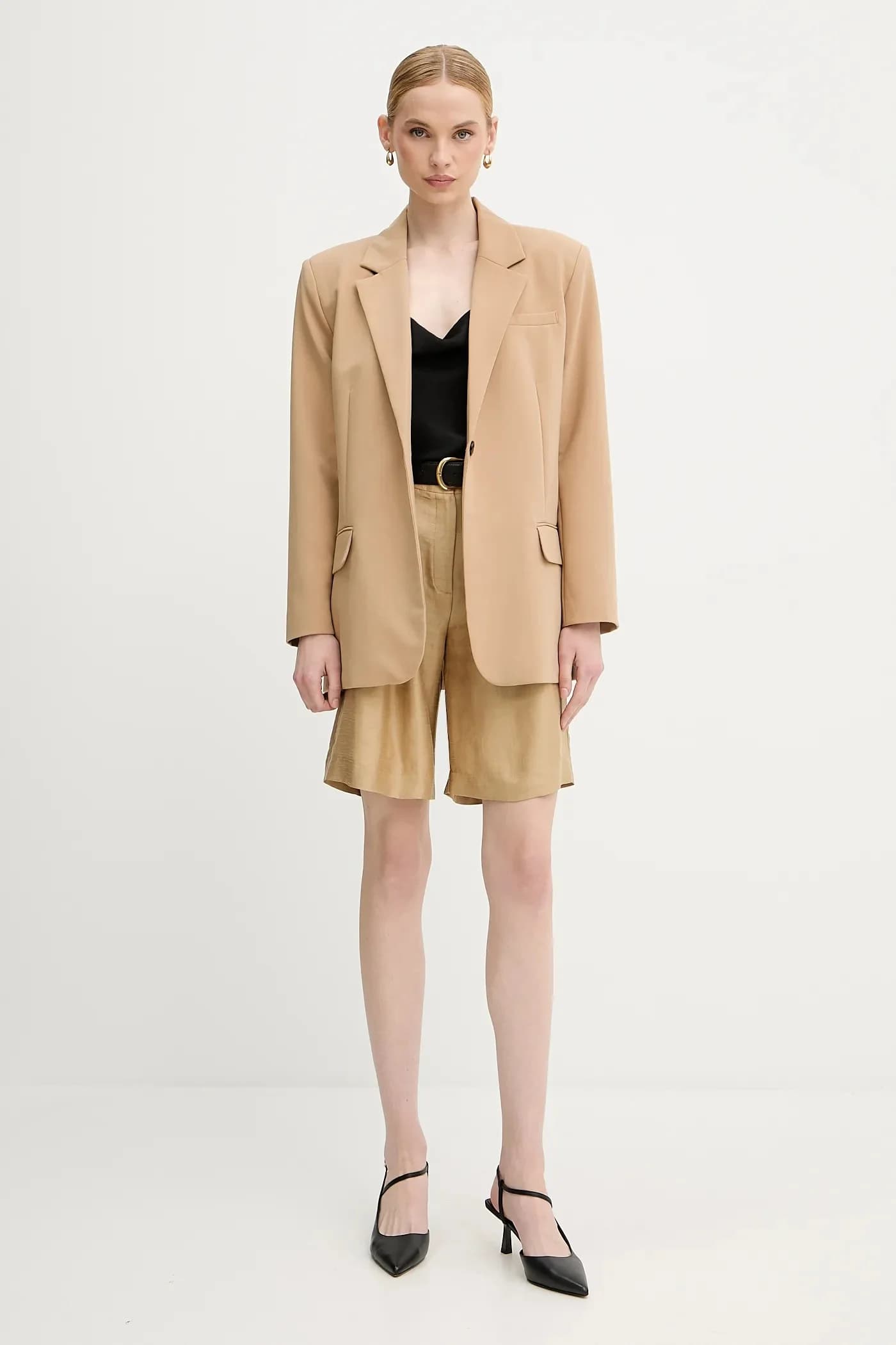 шорты SAVOUREUX из смесового льна - фото 2