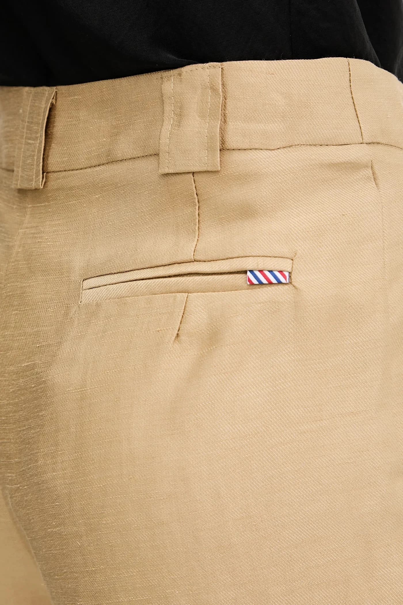 шорты SAVOUREUX из смесового льна - фото 4