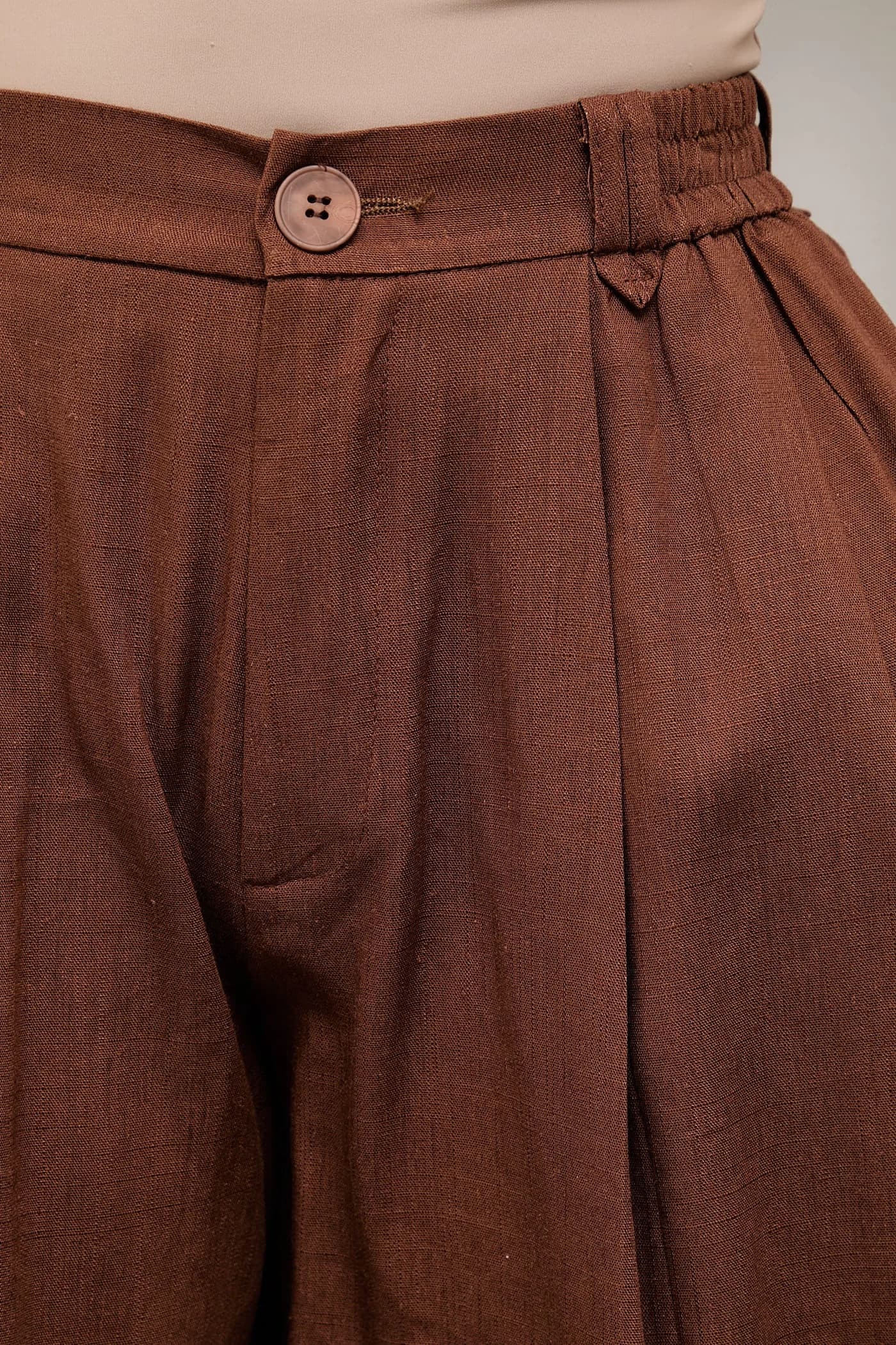 Льняные шорты - фото 4