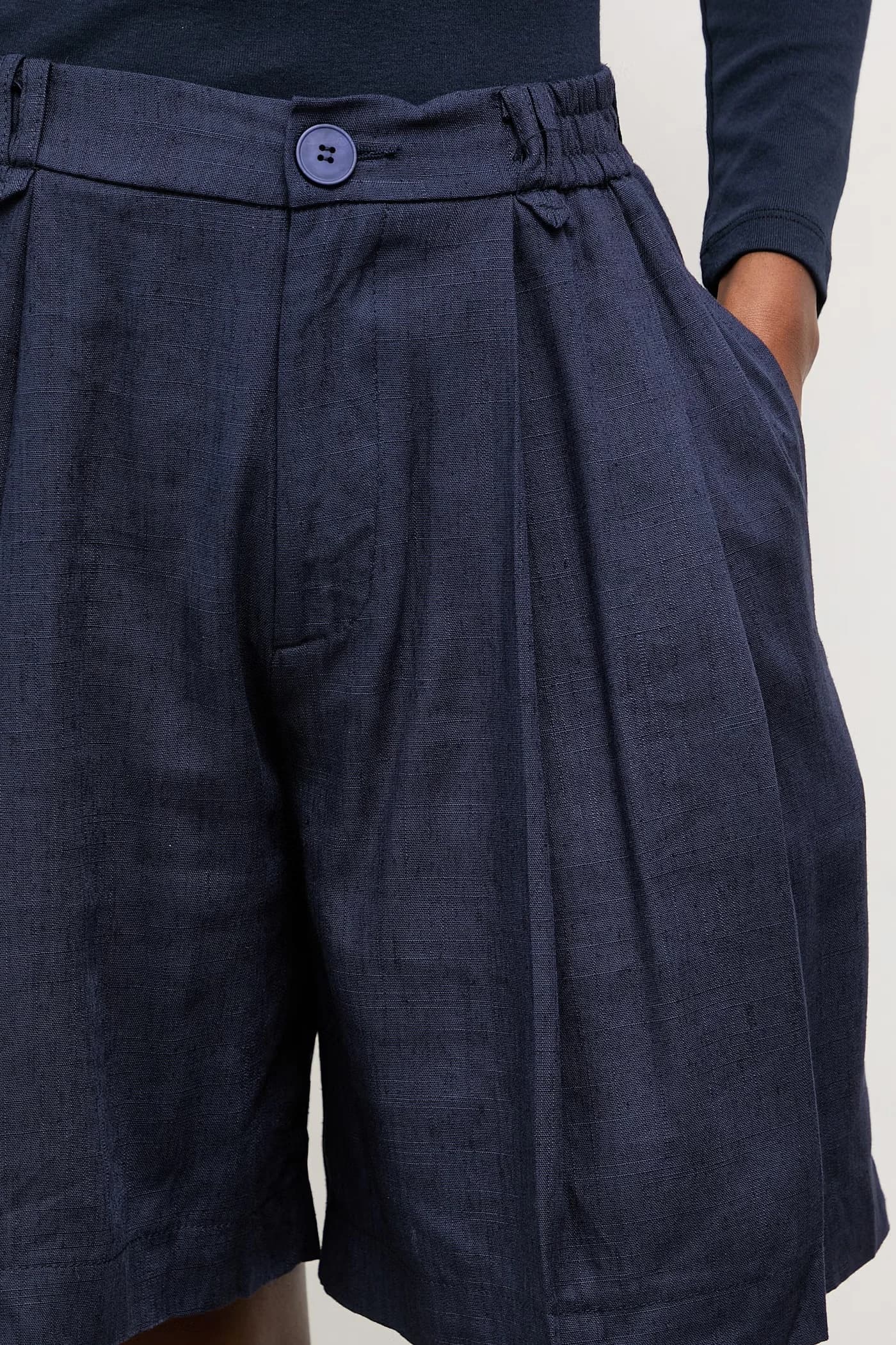 Льняные шорты - фото 5