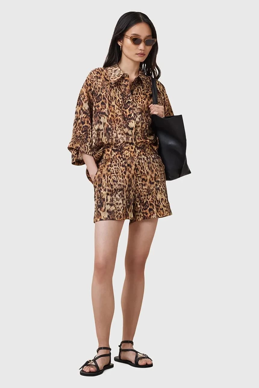 шорты CHARLI из смесового шелка - фото 7