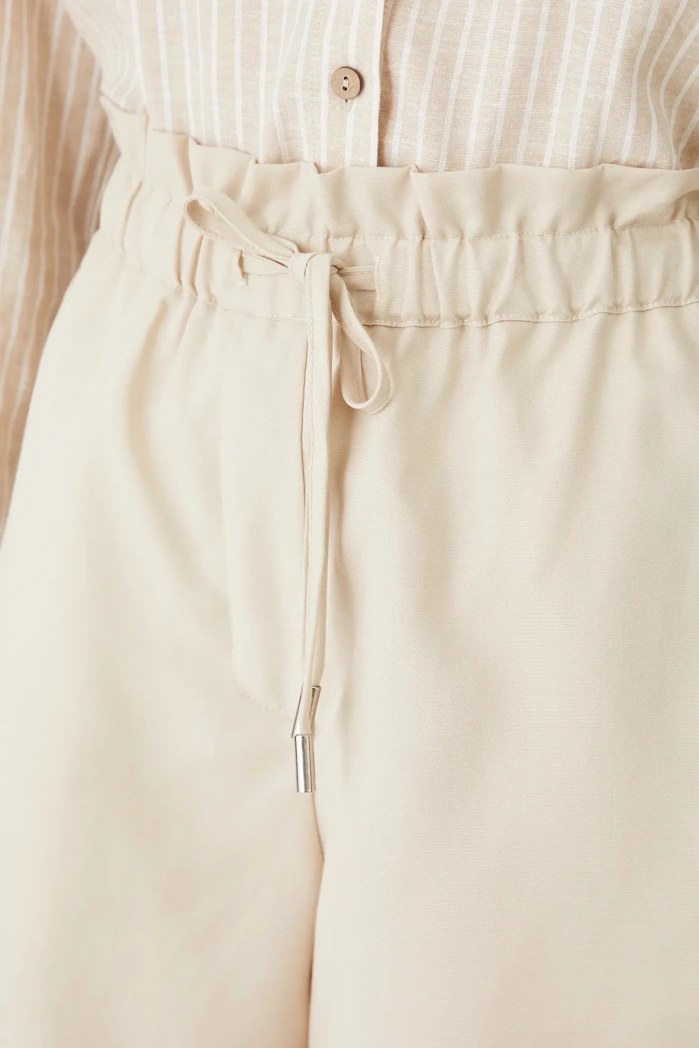 Шорты из смесового льна - фото 4