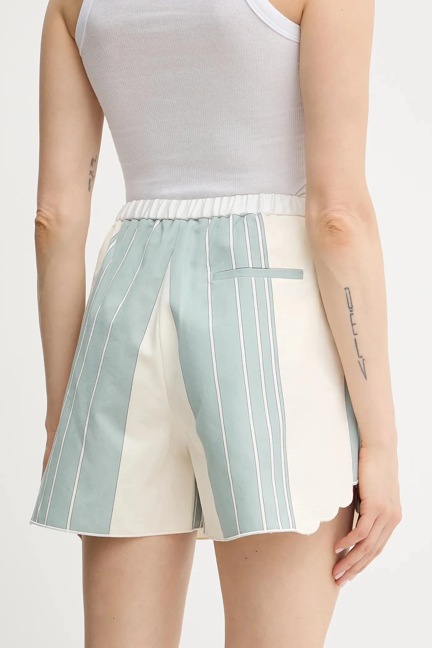 Шорты из смесового льна - фото 3