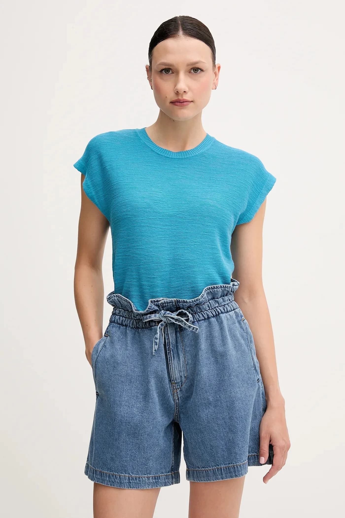 Джинсовые шорты A-LINE SHORT UHW CINCH - фото 4