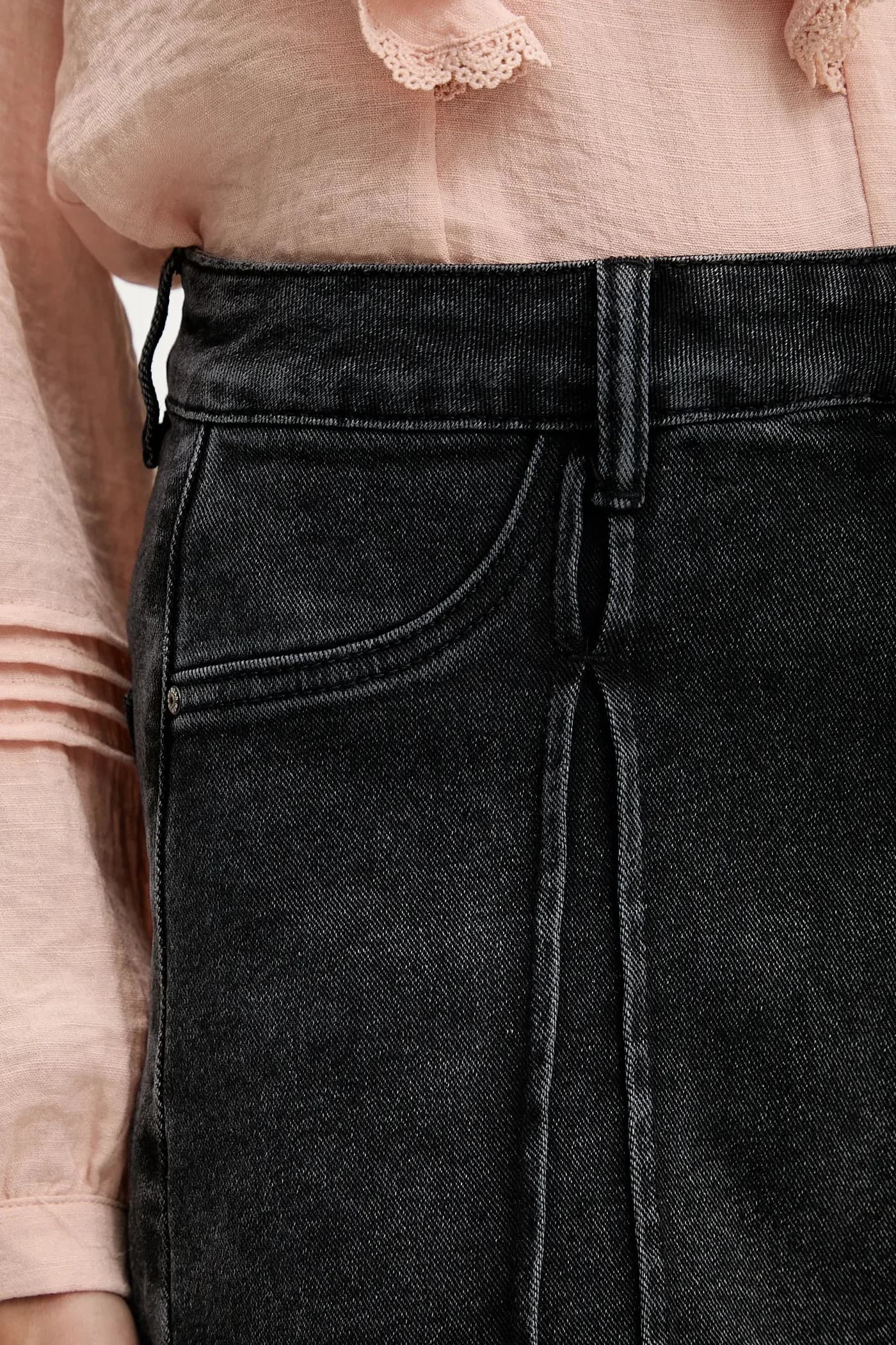 Джинсовая юбка и брюки - фото 4