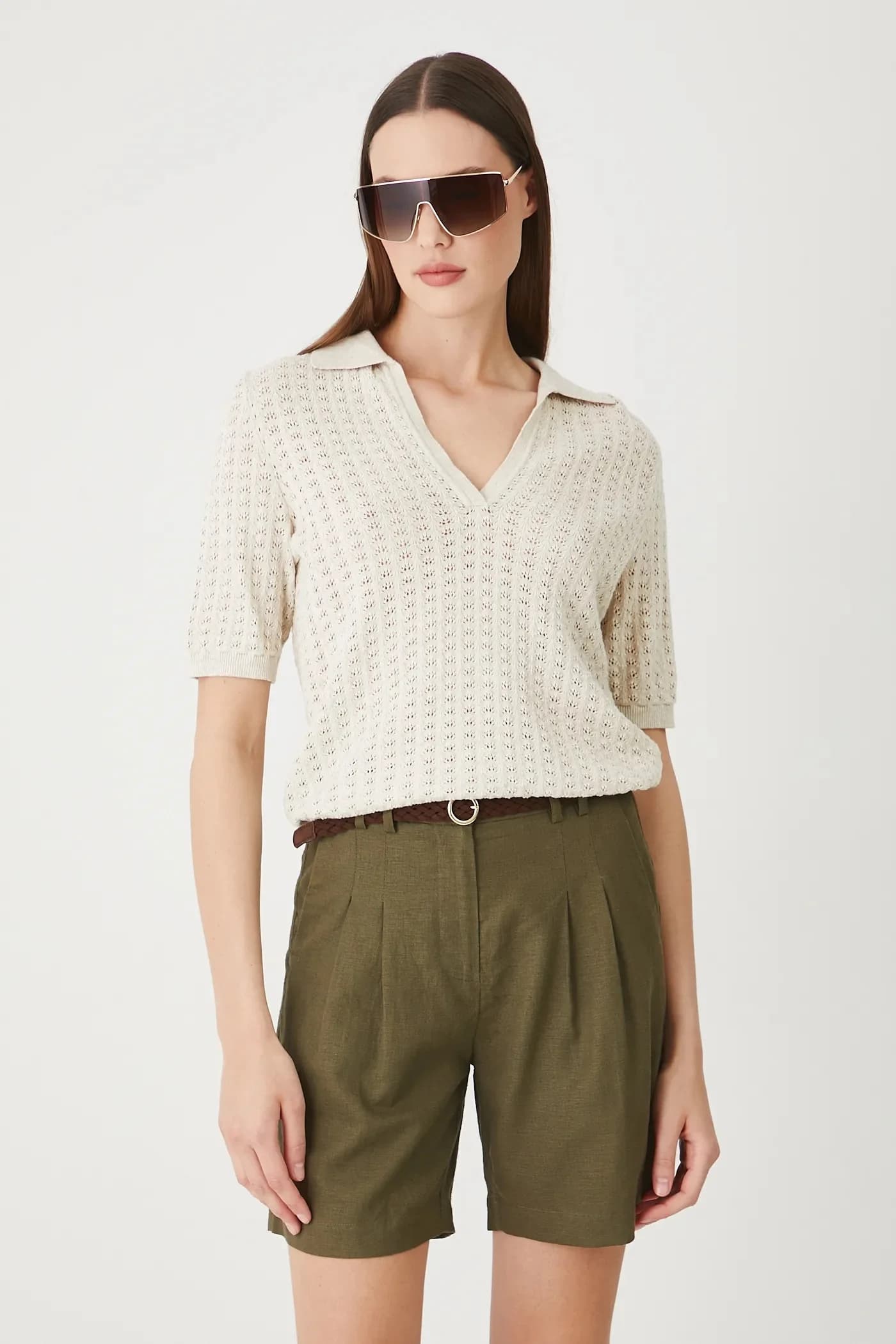 Льняные шорты - фото 2