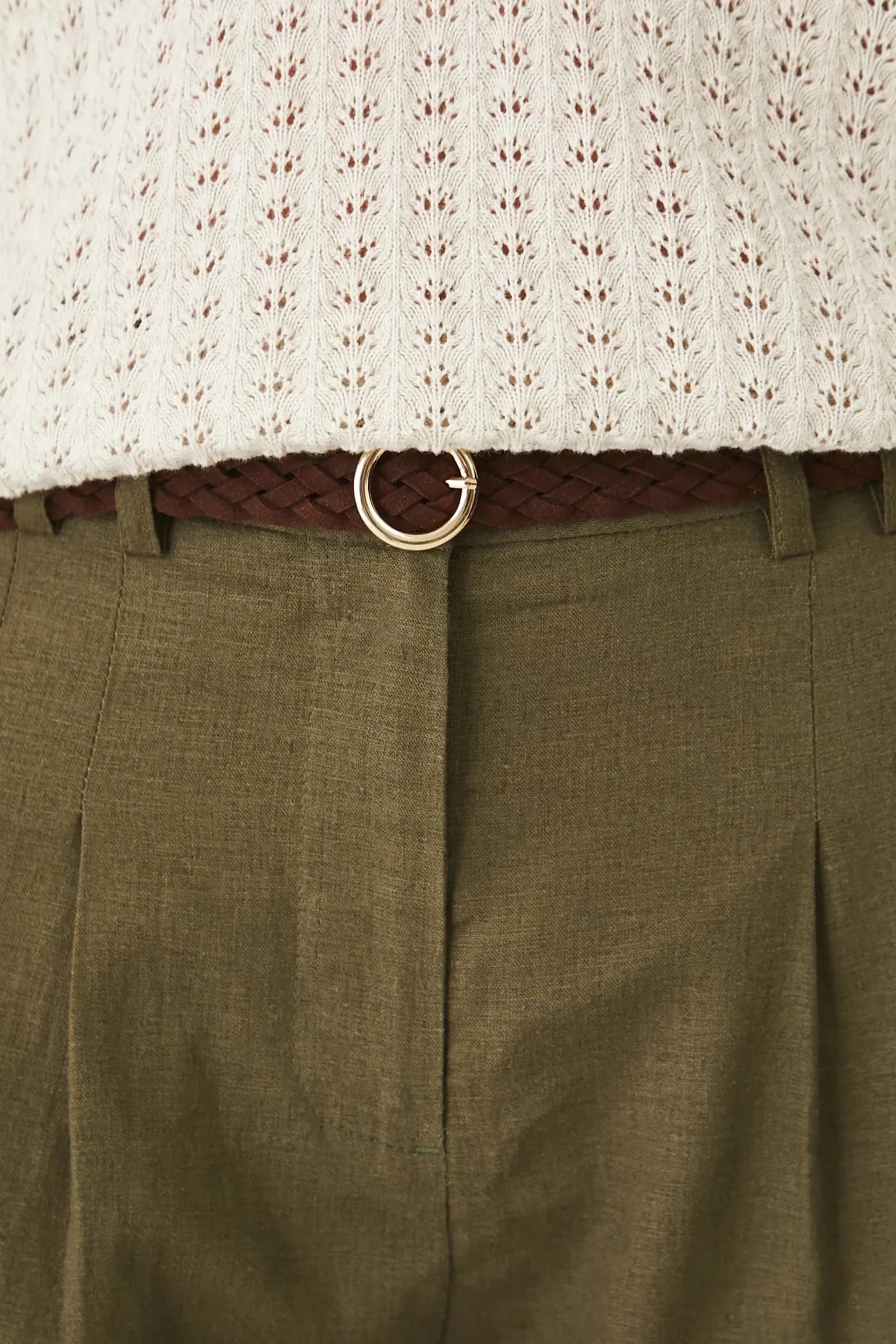 Льняные шорты - фото 4