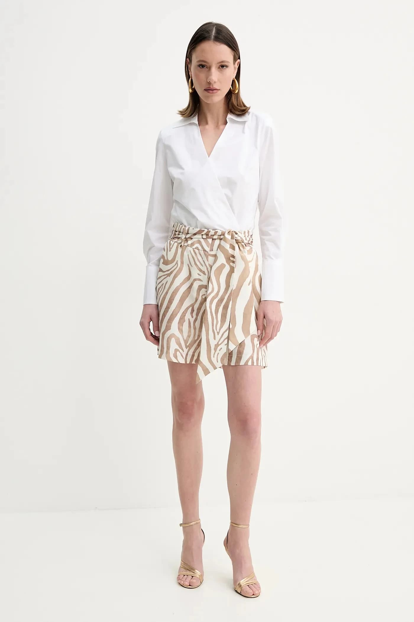 Шорты из смесового льна ROSIE - фото 2