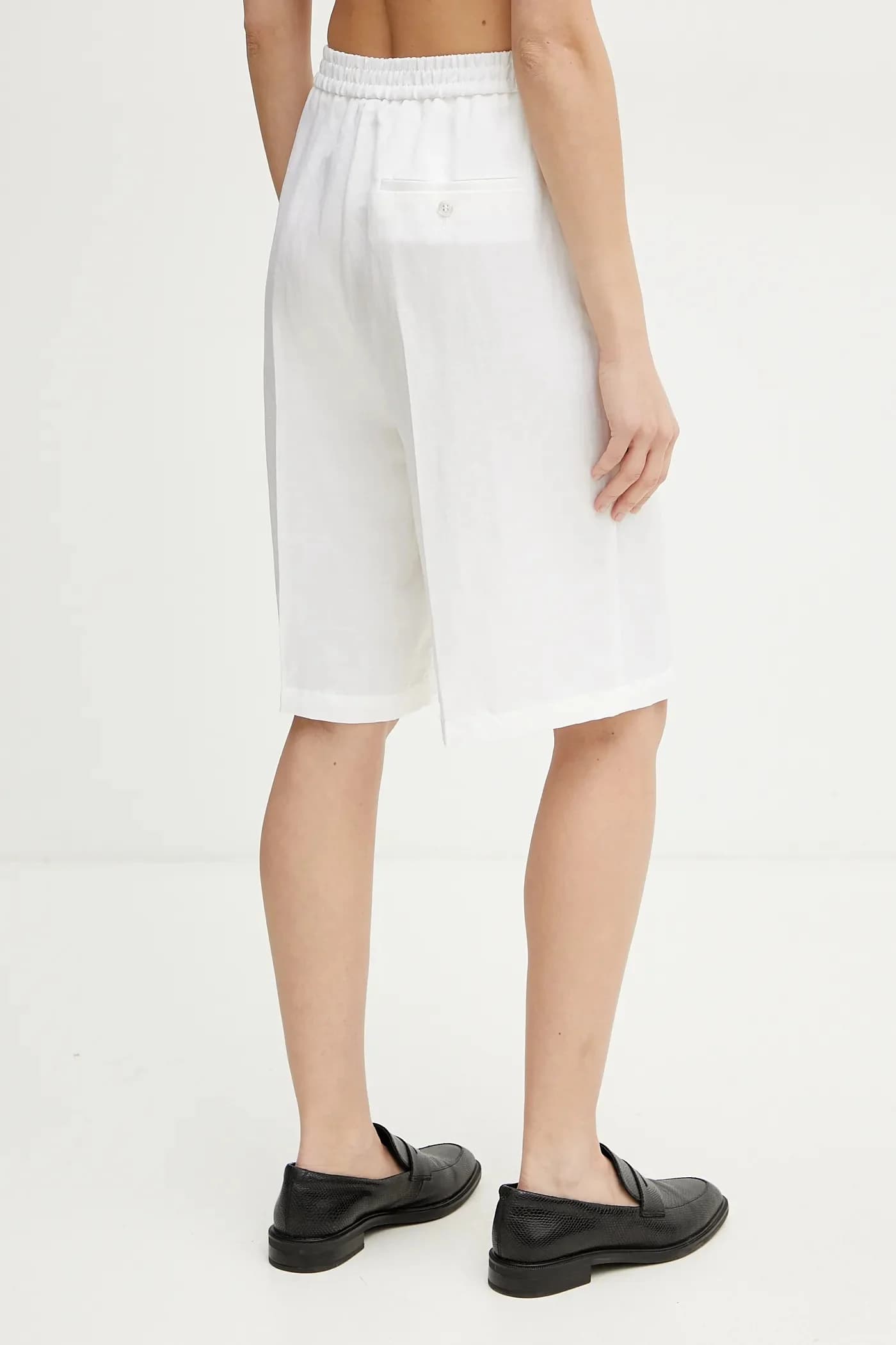 Шорты из смесового льна - фото 3