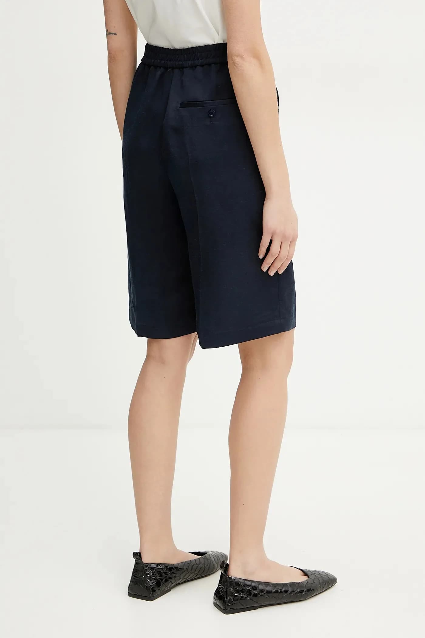 Шорты из смесового льна - фото 3