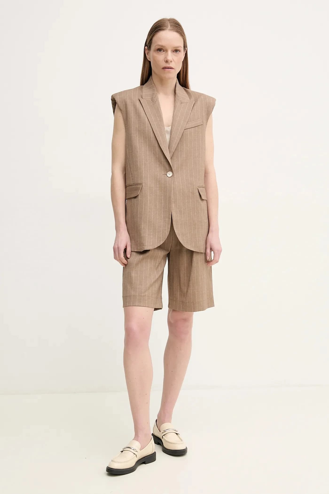 SOLANGE шорты из смесового льна - фото 2