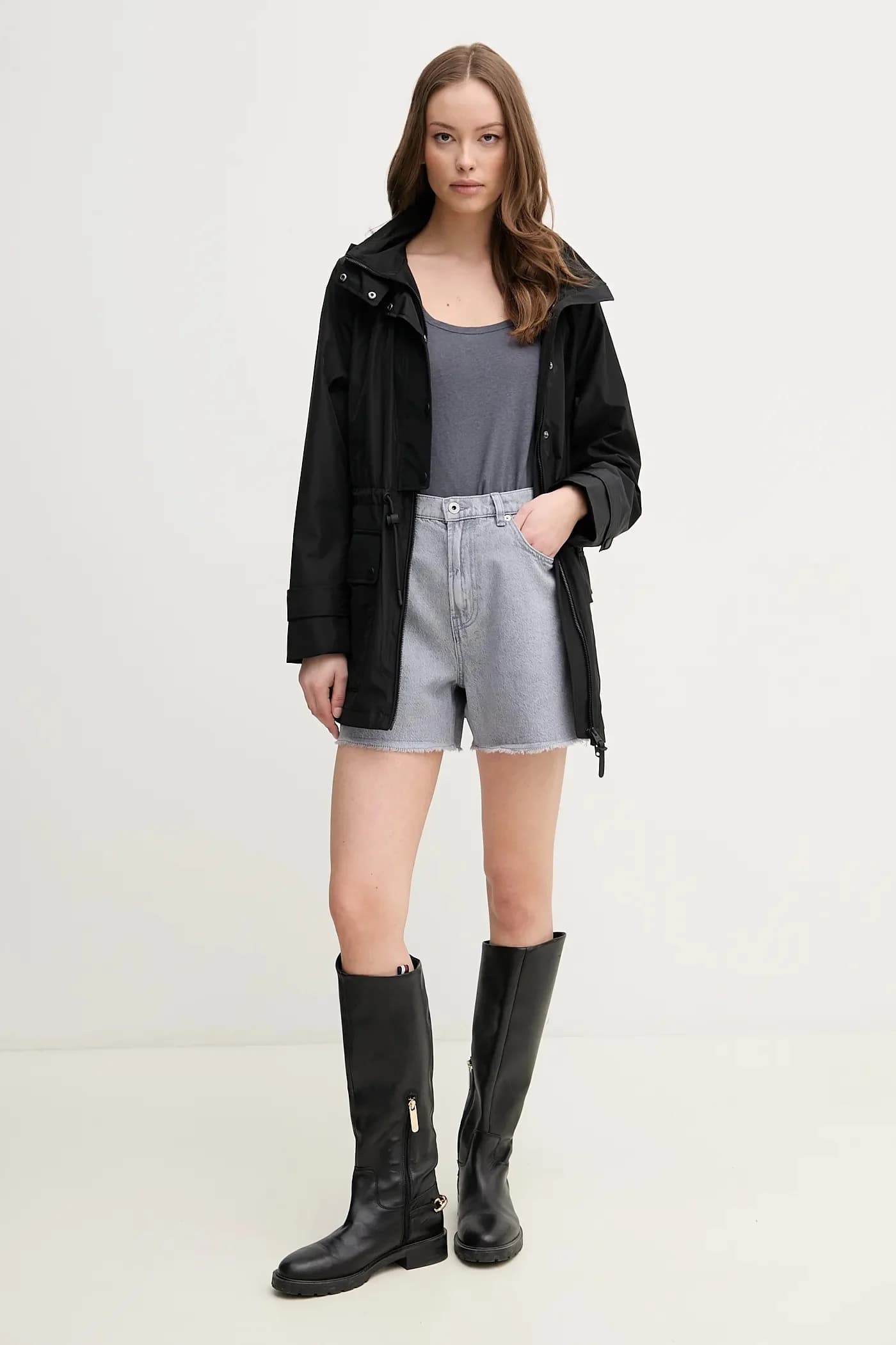 Джинсовые шорты A-LINE SHORT UHW RACHEL - фото 2