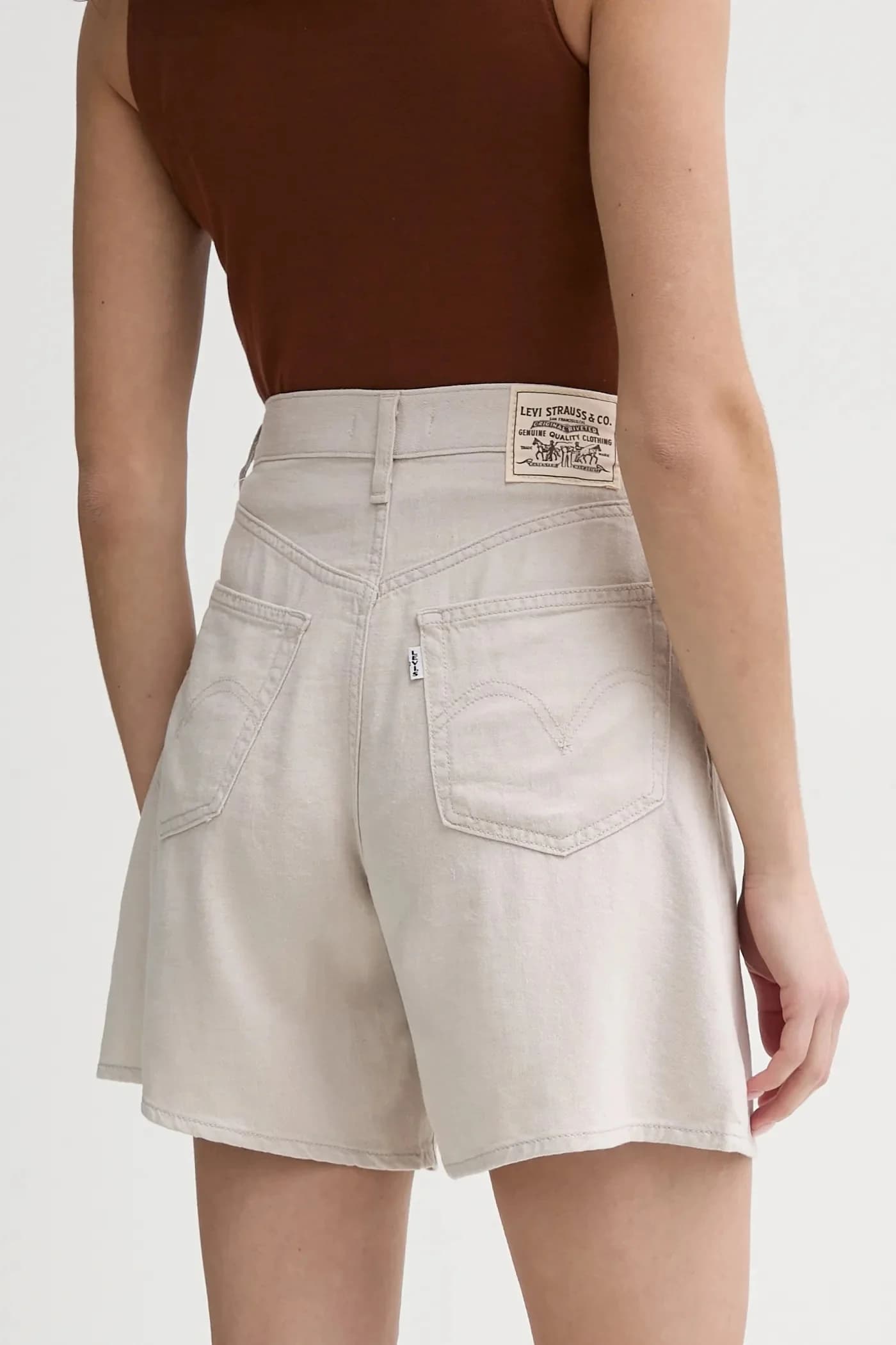 Джинсовые шорты HIGH BAGGY SHORT - фото 3