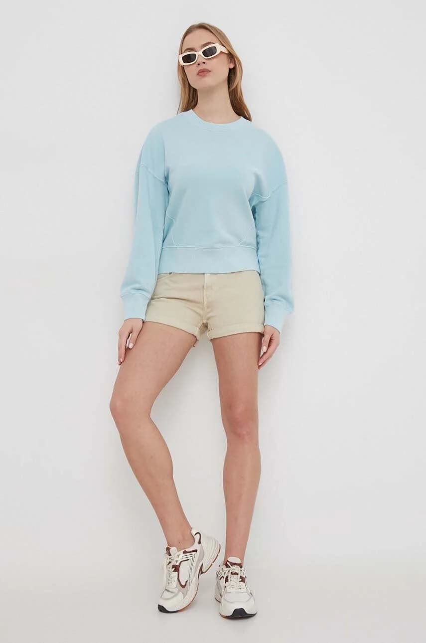 Джинсовые шорты STRAIGHT SHORT HW - фото 2