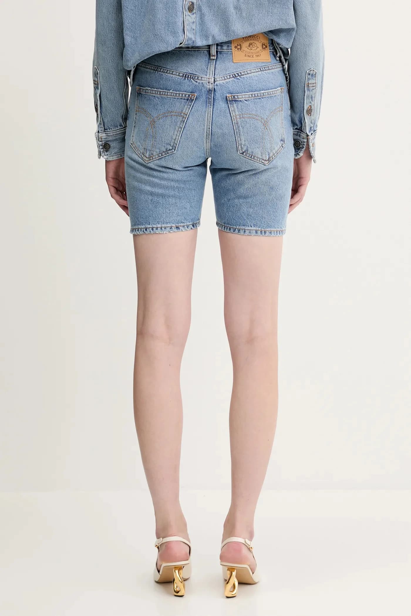 Джинсовые шорты-бермуды - фото 3