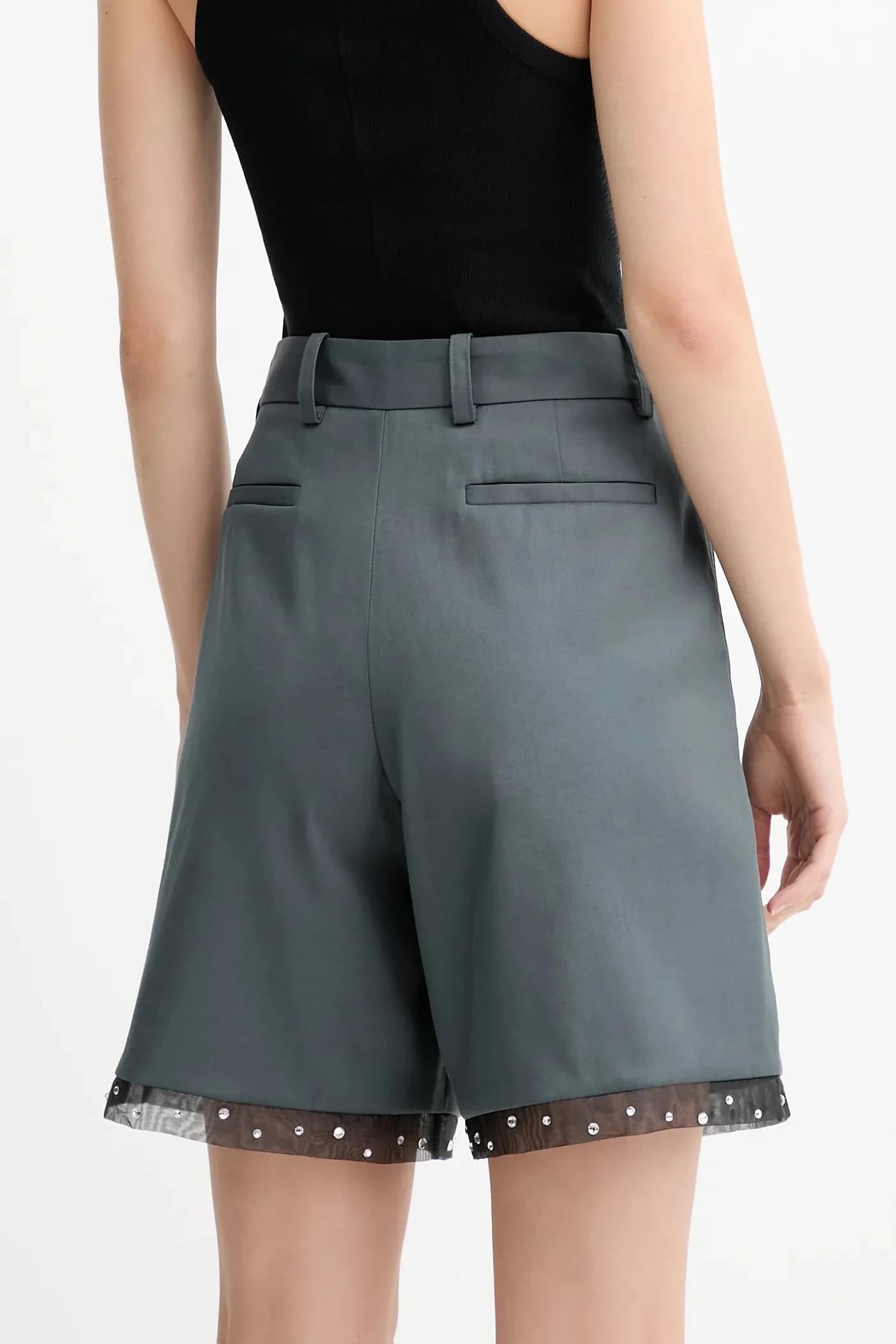 Шорты из смесовой шерсти - фото 3